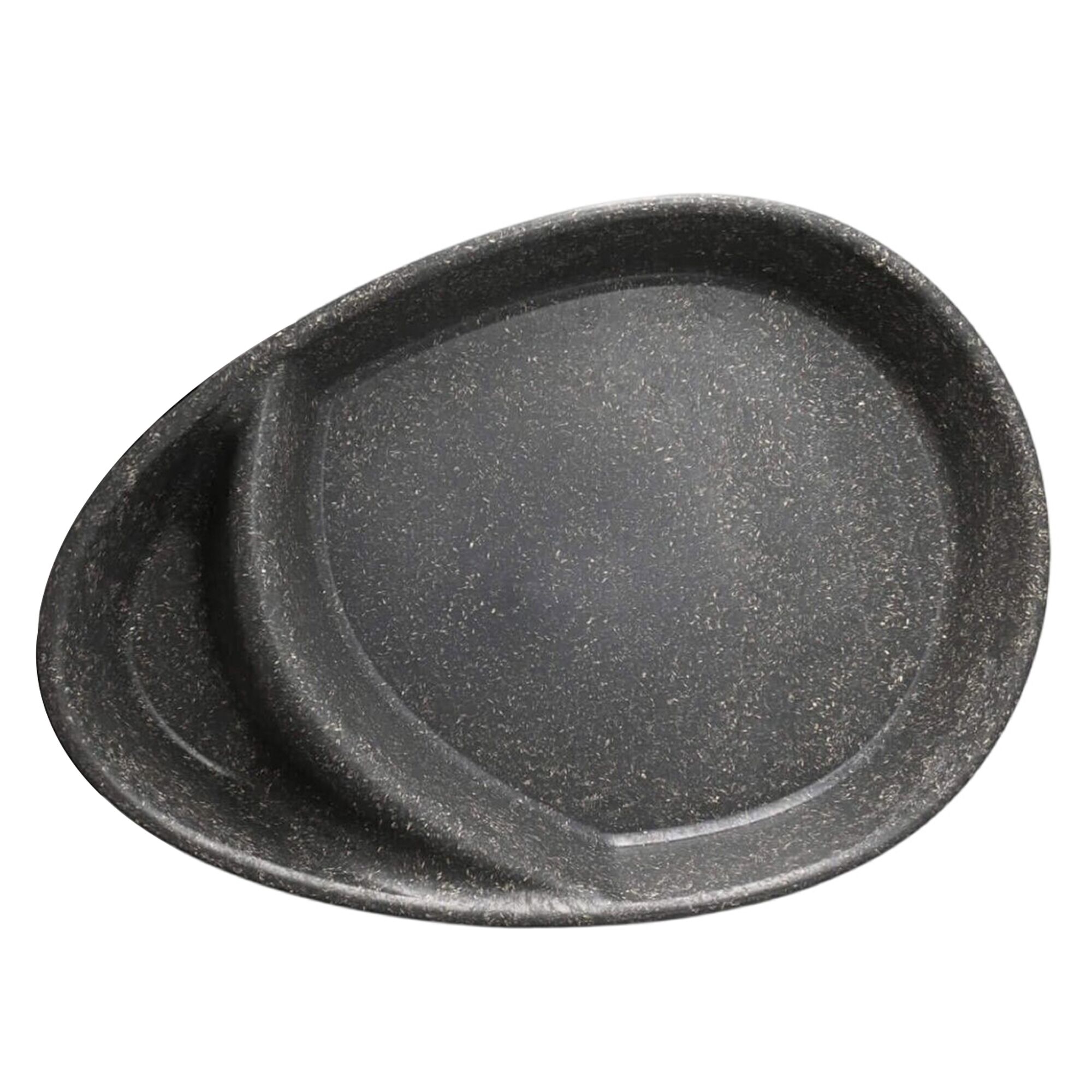 (60 pièces) Assiette Menu Réutilisable à 2 Compartiments - 275x200 mm - Forme Goutte