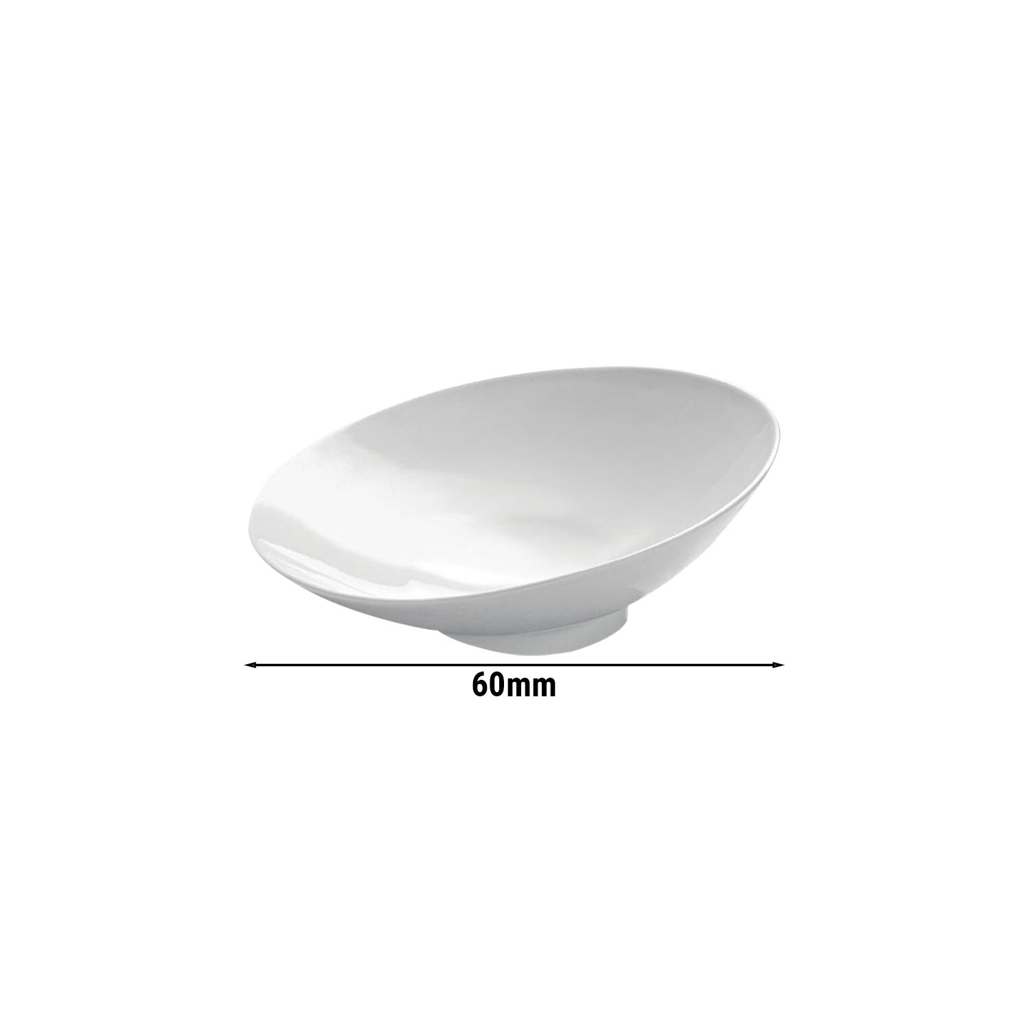 (24 pièces) PERA blanc - bol à dessert / salade - Ø 60 mm - Blanc