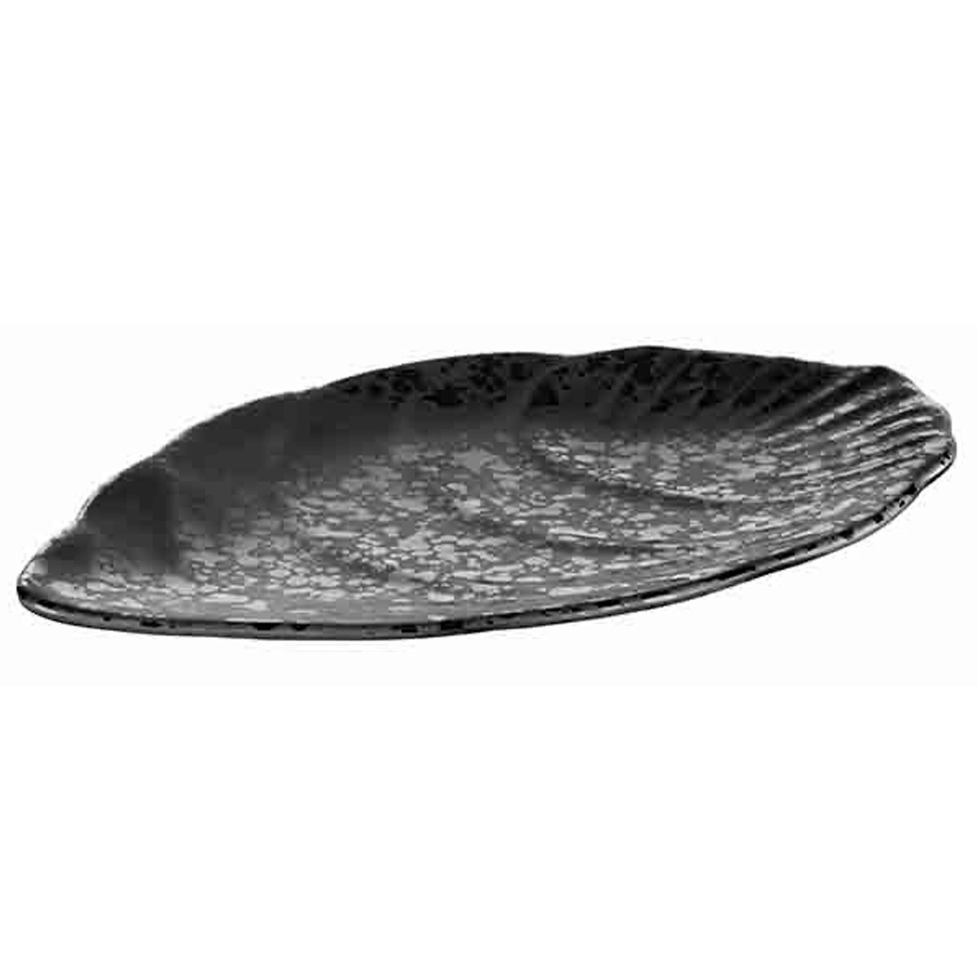 (6 pcs) Plateau de présentation - GLAMOUR - Mélamine - 250x155mm - Hauteur:15mm - Noir - empilable, compatible lave-vaisselle