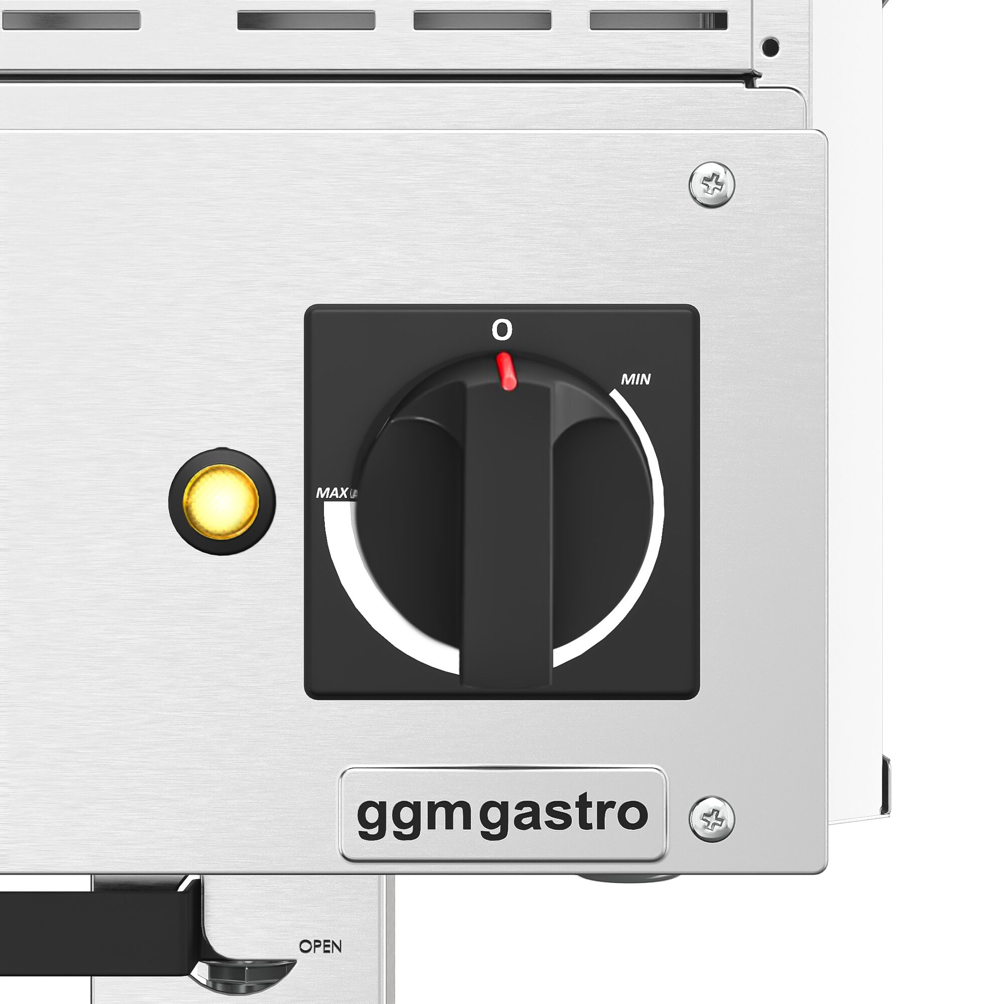Grill à eau électrique encastrable professionnel - 3,75kW - à poser - P765mm