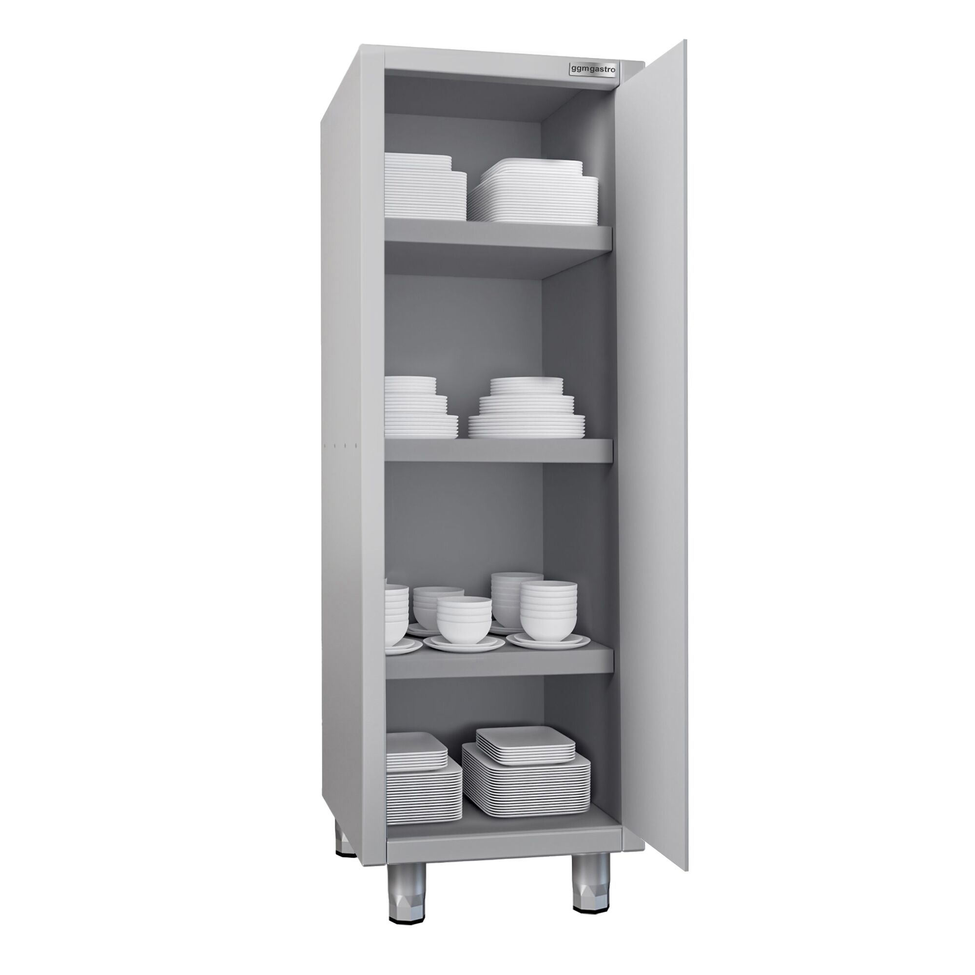 Armoire haute en inox ECO - 600x700mm - 1 porte battante - Hauteur: 1800mm