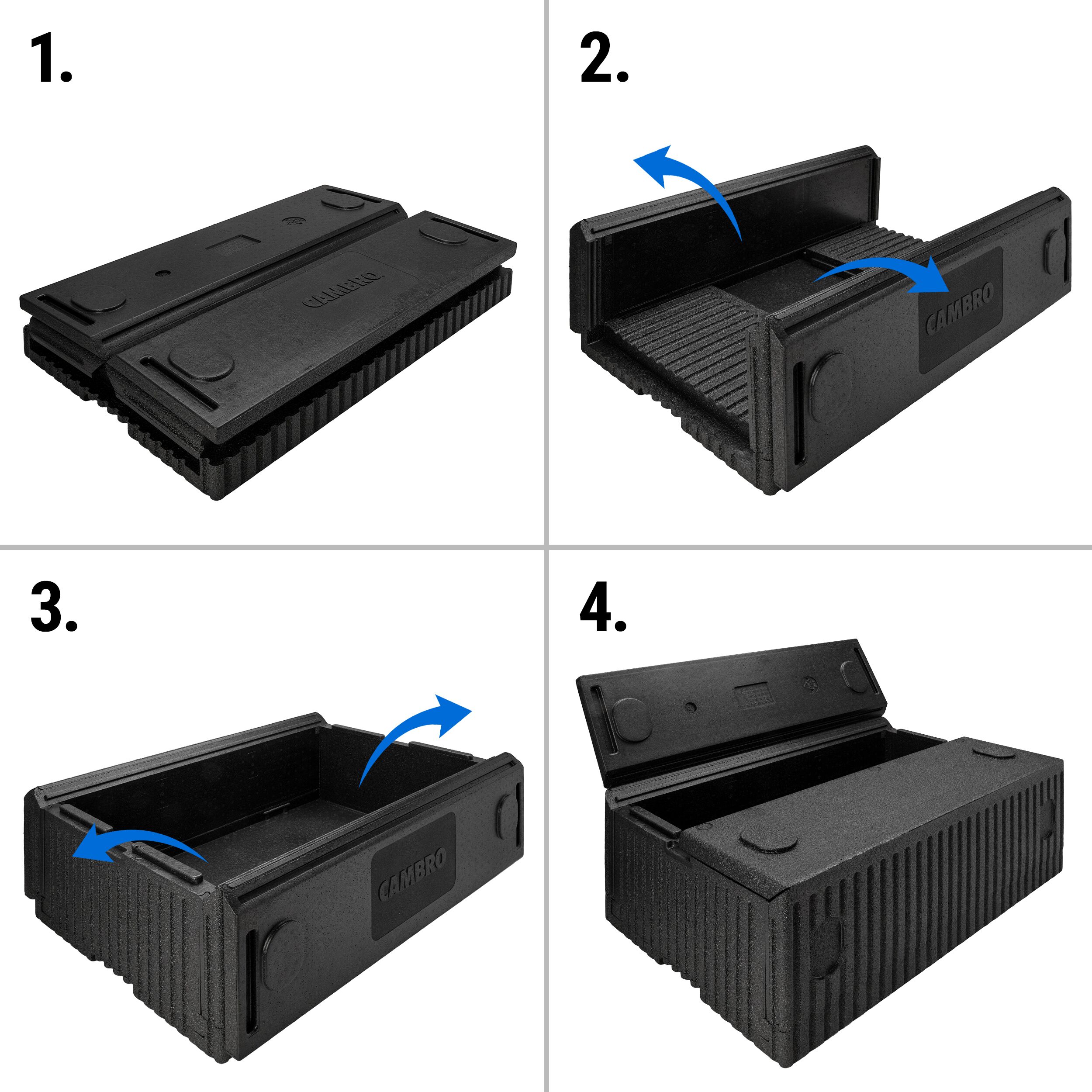 CAMBRO | CAM GOBOX® - top-loader pliable - GN 1/1 - Noir         