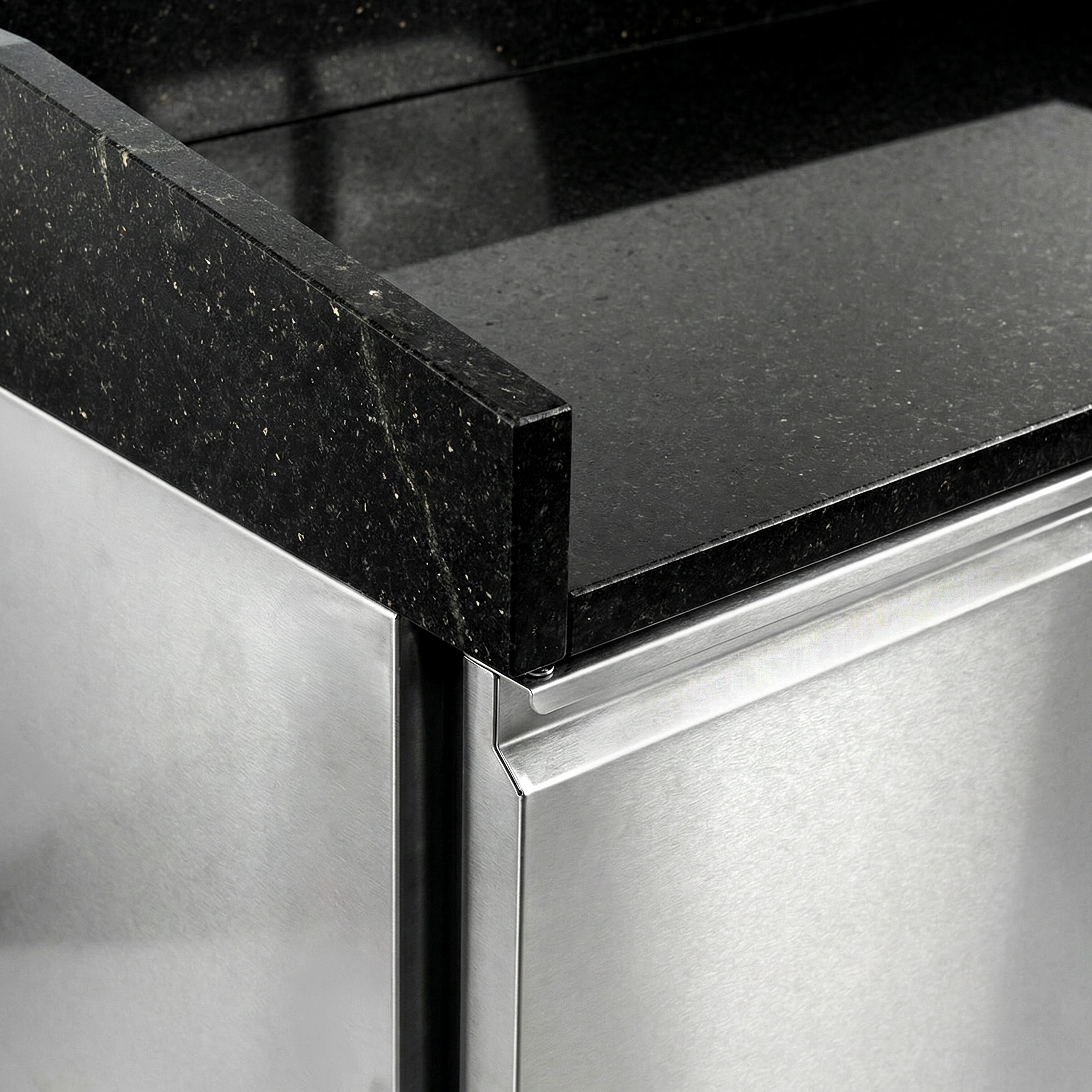 Pizzapult PREMIUM - 2000x800 mm - 3 ajtó - gránit munkalappal