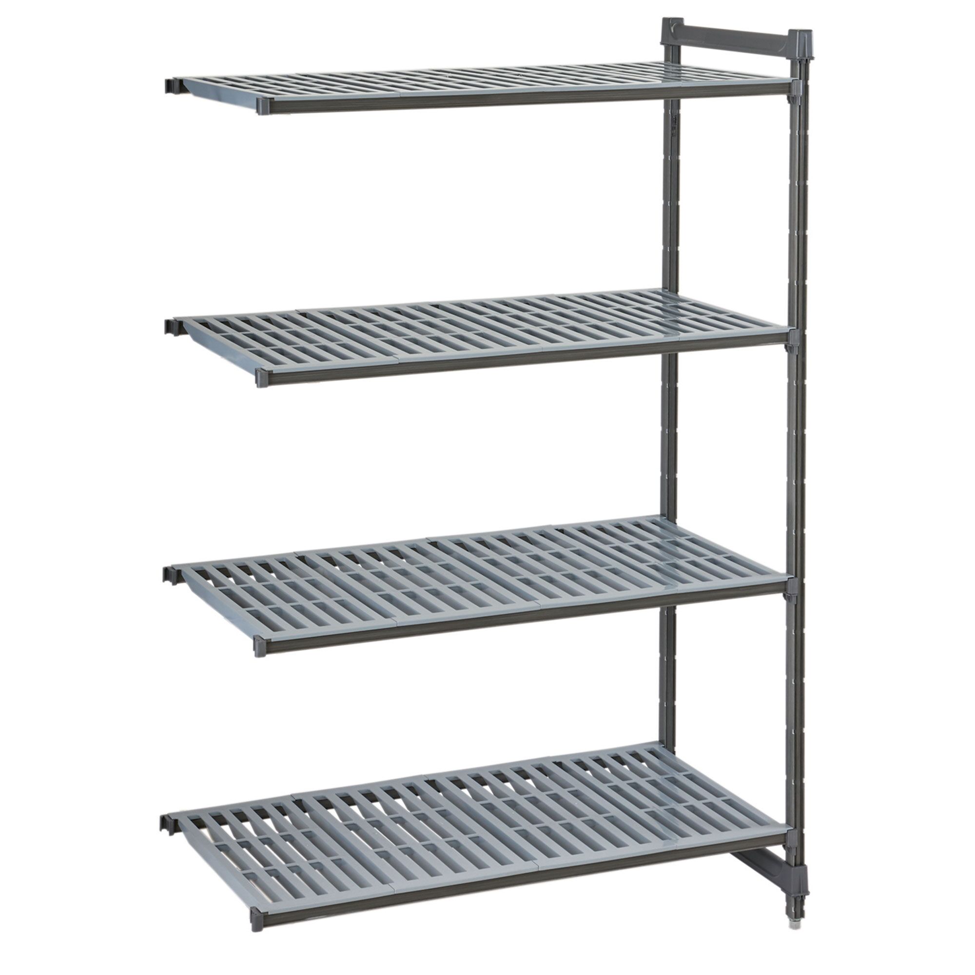 CAMBRO | Camshelving® Commercial Basics Plus Add-On Shelving Unit – 4 Slotted Shelves – 718×360 mm