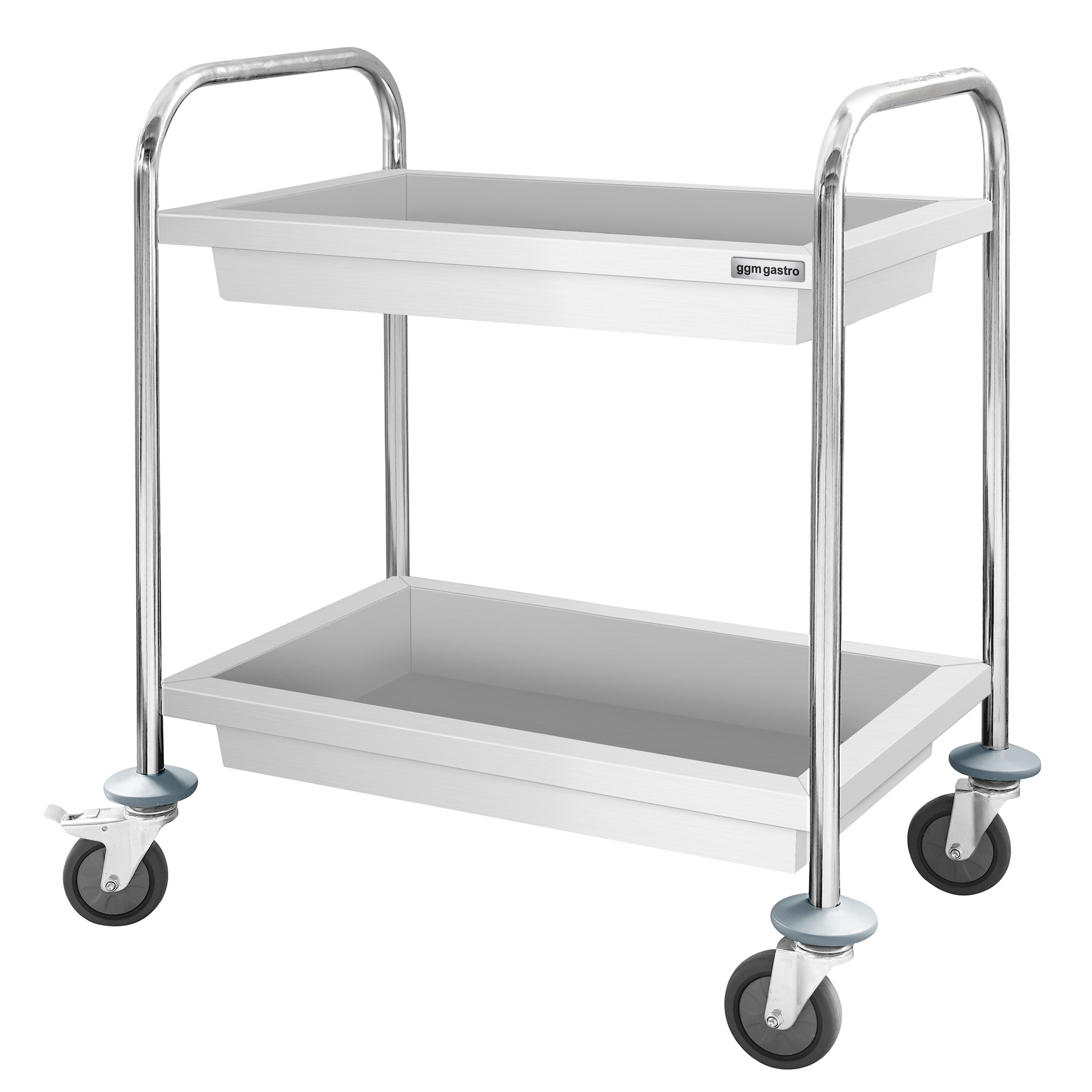 Chariot de service – 750x400 mm – avec 2 bacs