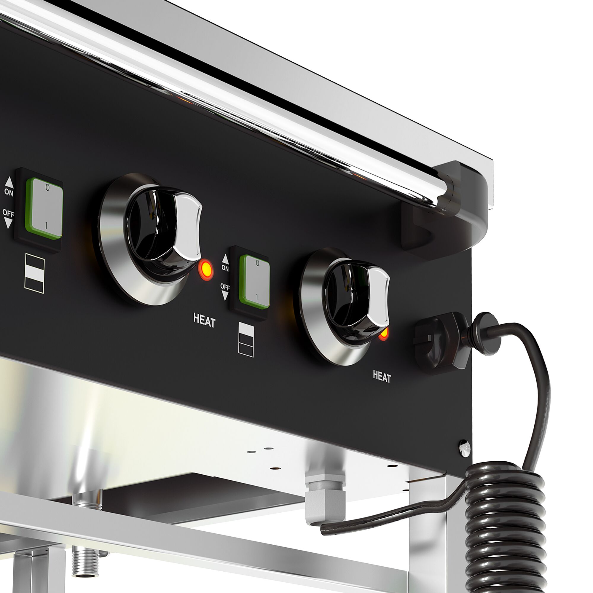Chariot bain-marie – 2 kW – 3× GN 1/1 – Température des cuves réglable séparément