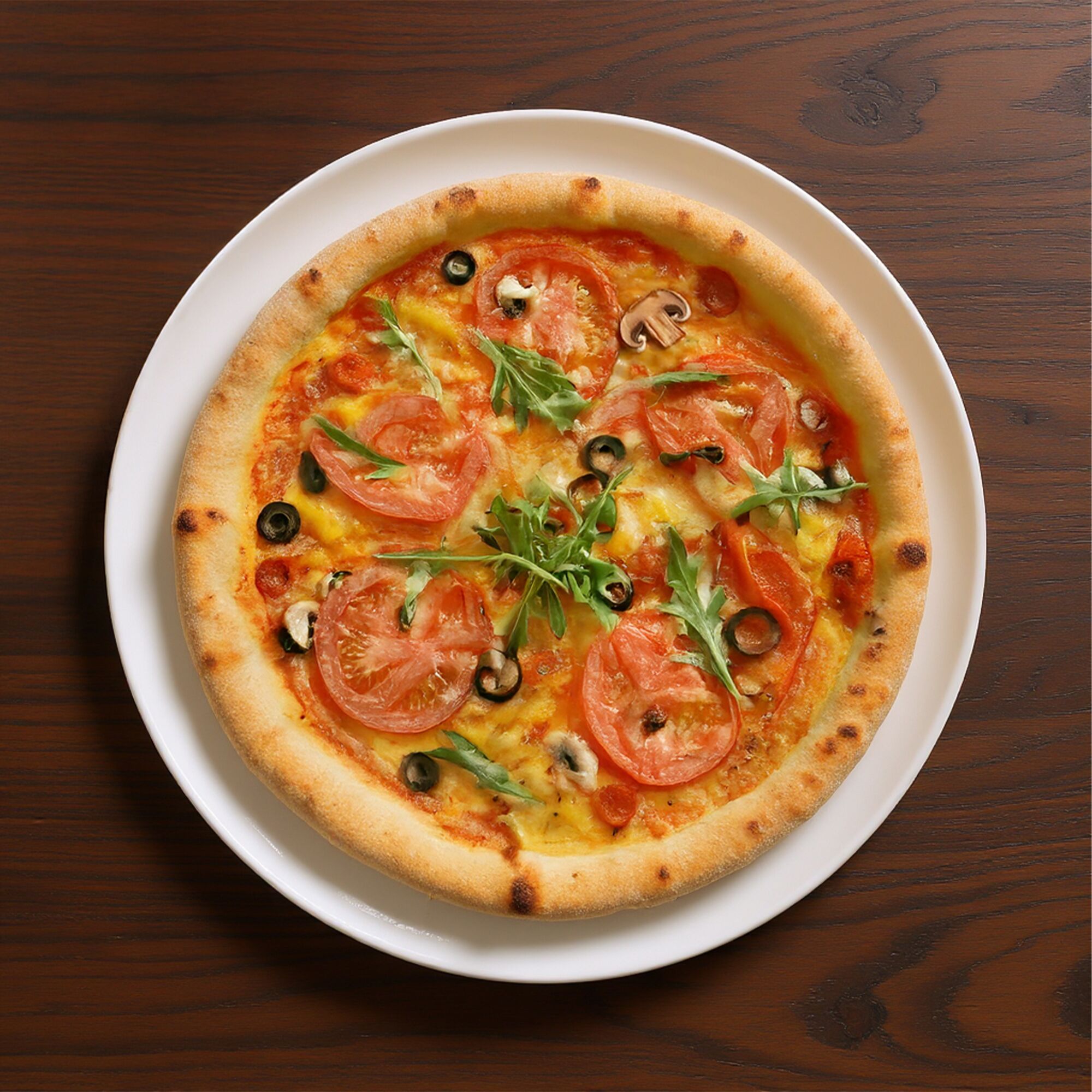 (12 pièces) Assiette à Pizza en Porcelaine - Ø 310 mm - Blanc