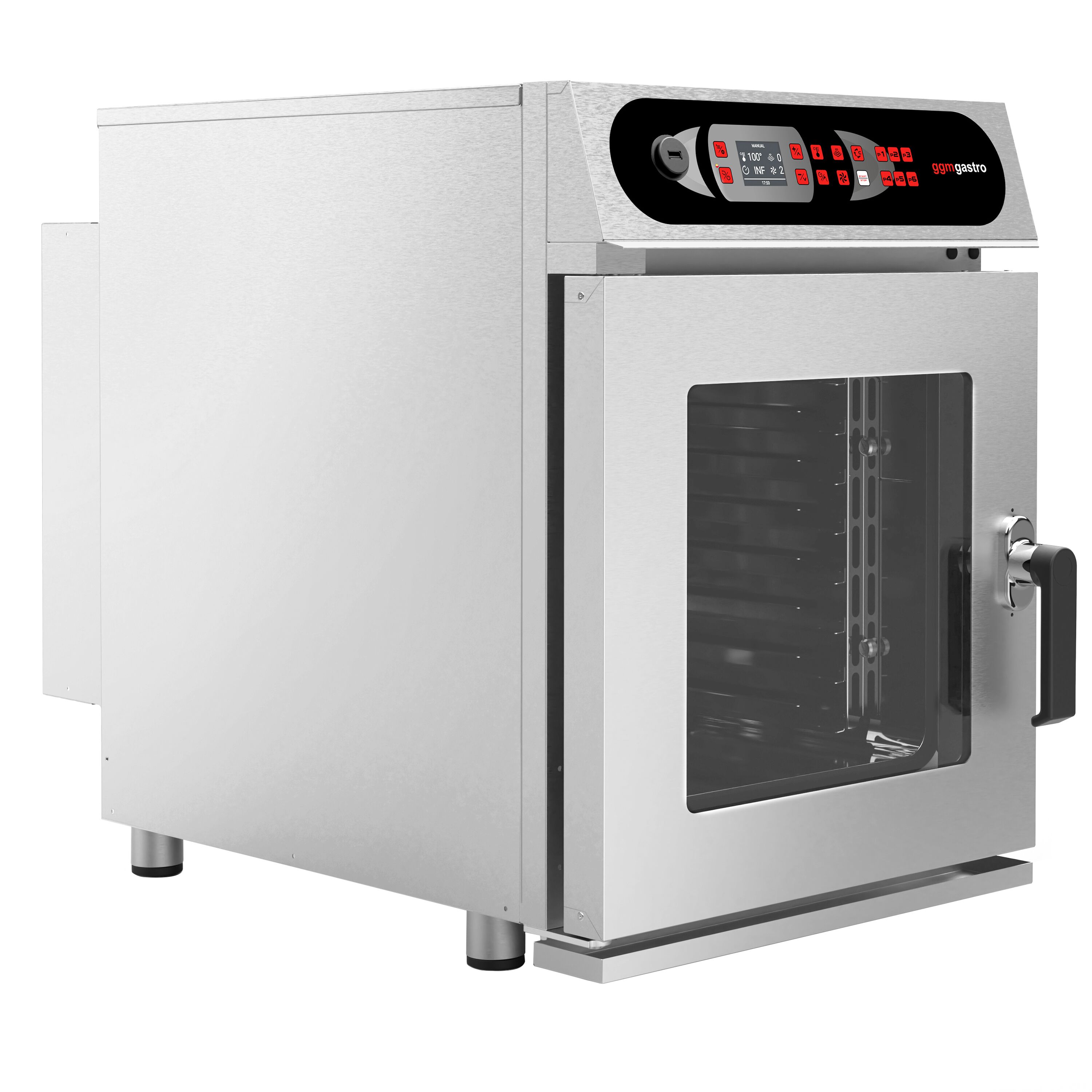 Four mixte - numérique - 6 x GN 1/1 - avec système de lavage et sonde de température