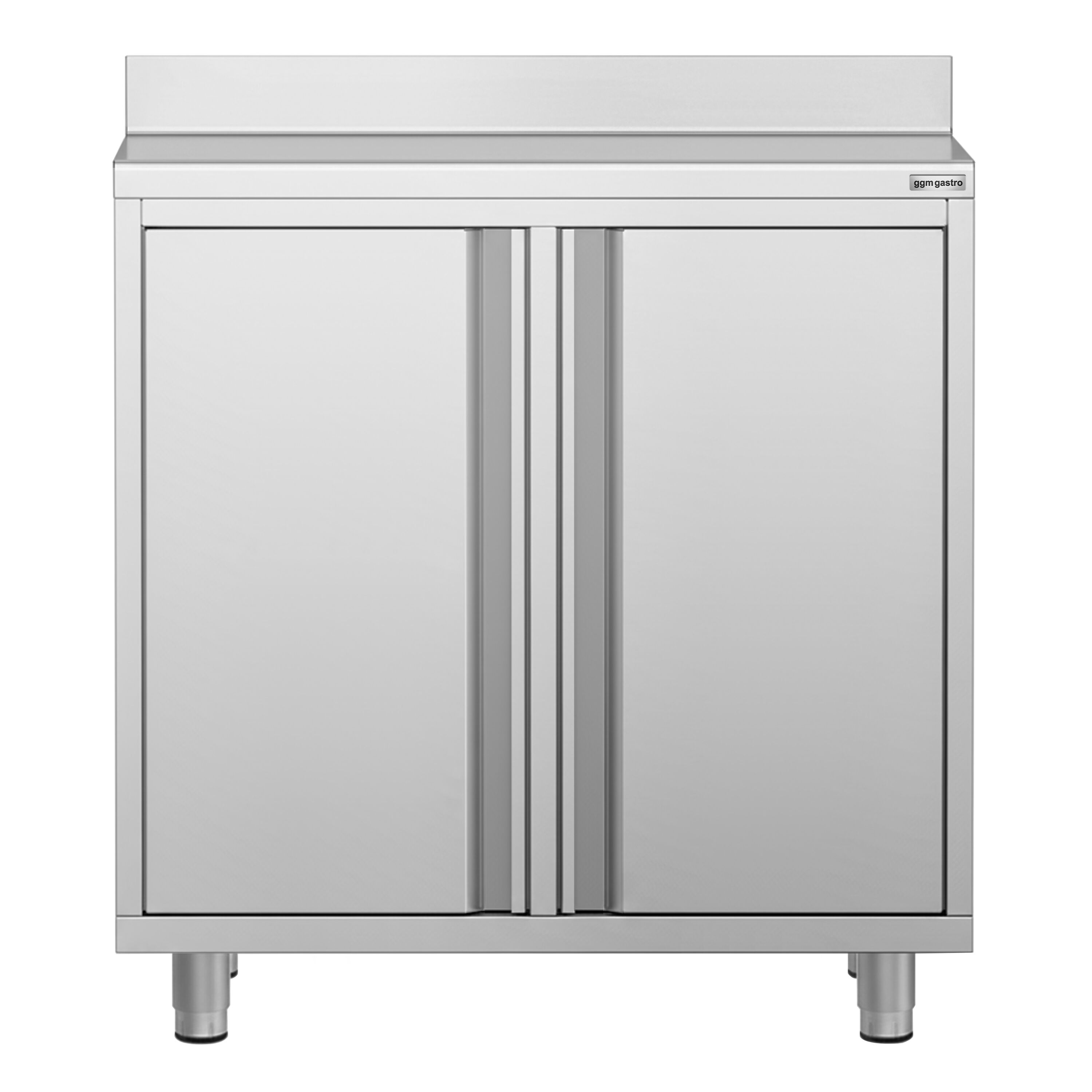 Armoire de travail pour machine à café filtre - 1000x600mm - avec dosseret - 2 portes battantes