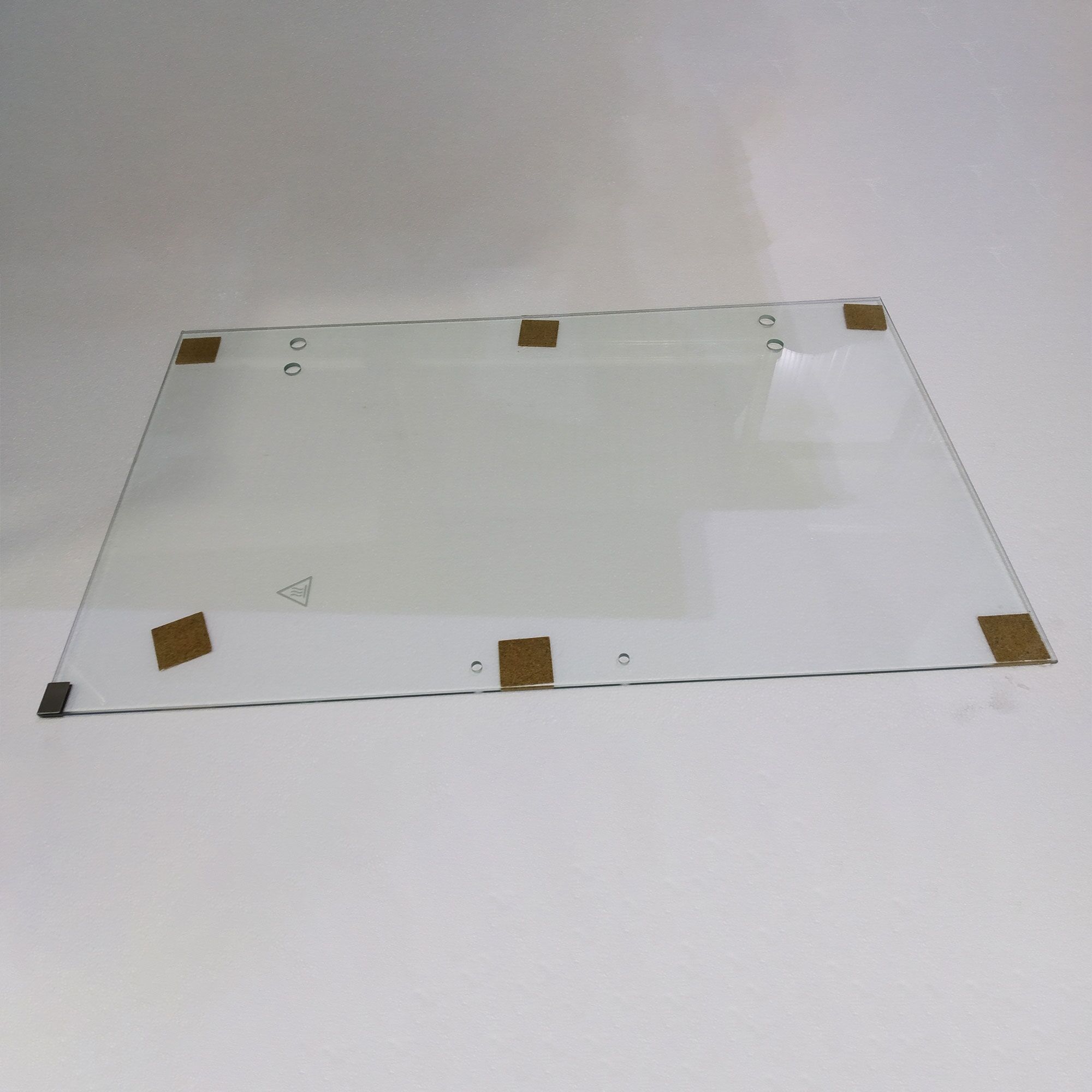 Cristal para asadores de pollos con 4 espetones