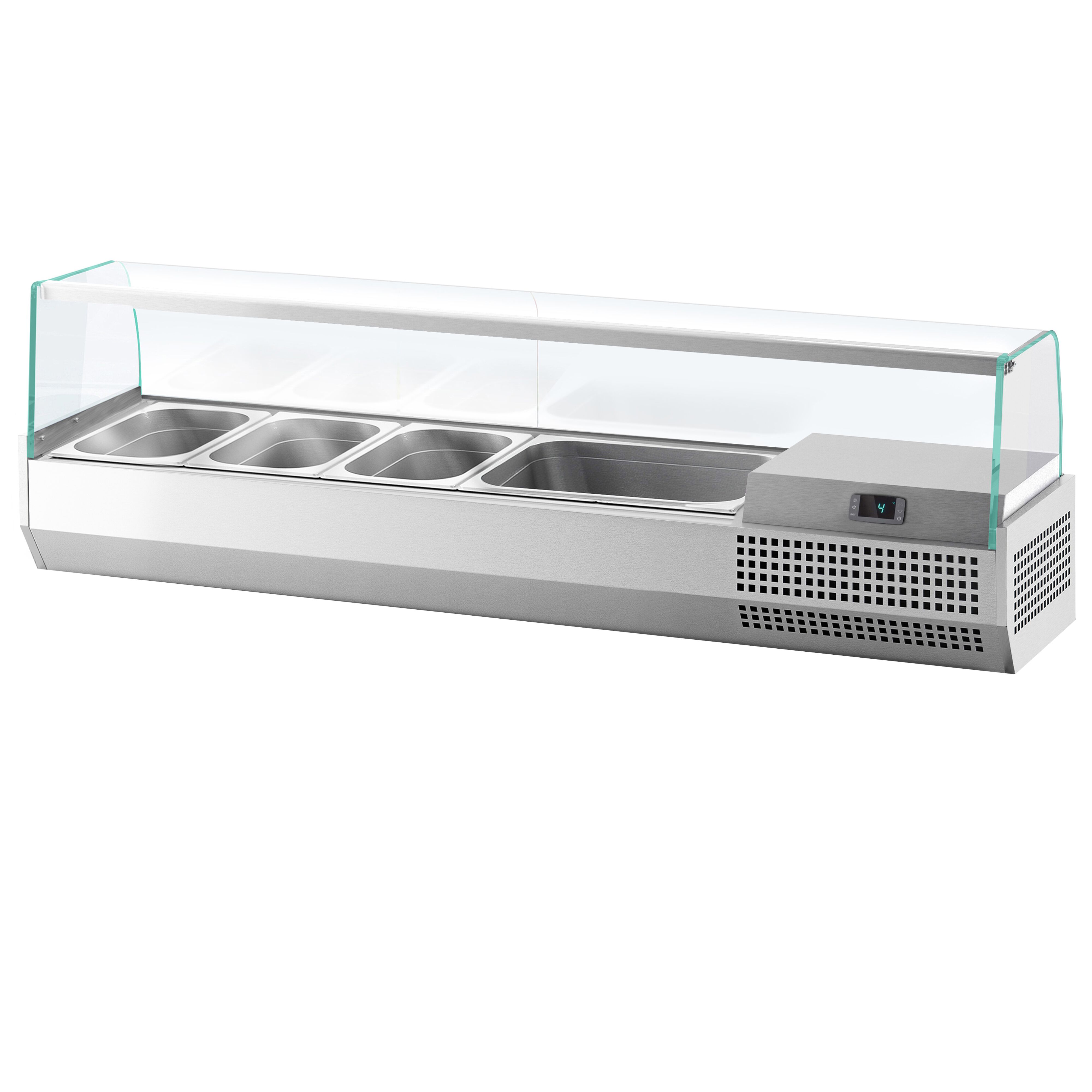 Vitrine Réfrigérée à Ingrédients PREMIUM PLUS - 1328x353mm - 5x GN 1/4