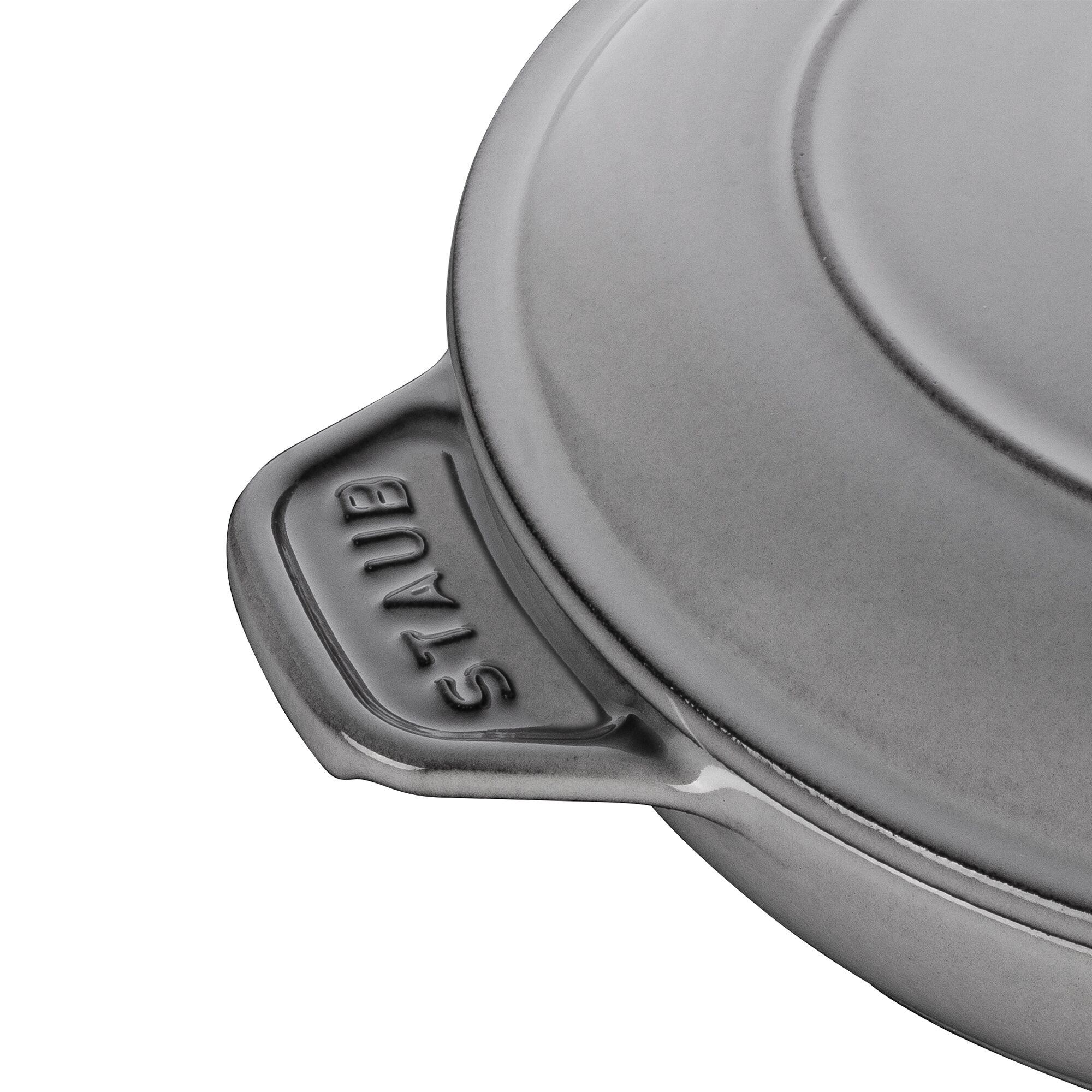 STAUB | Round Cast Iron Casserole with Lid – Ø 20 cm - Graphite Grey - Grill & Oven