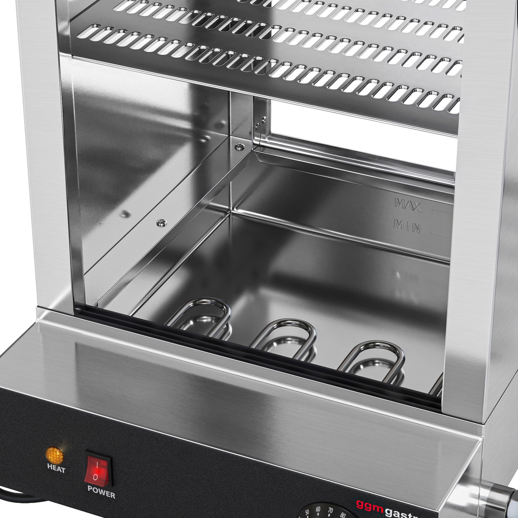 Parownik / witryna grzewcza do hot dogów 1,2 kW – 2 poziomy