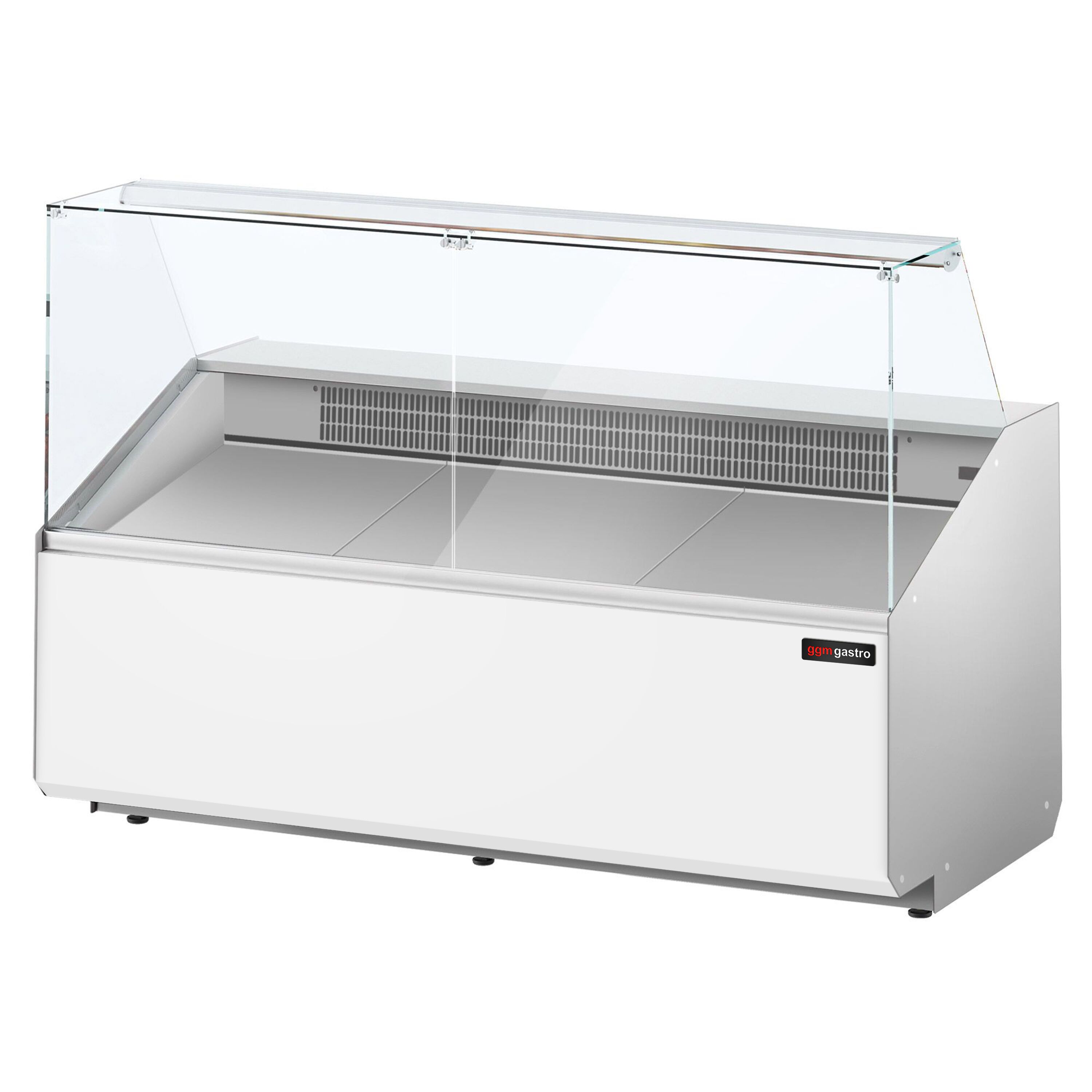 Serve Over Counter - 1881x979mm - front panel white - capacity 387 litres - with 3 doors