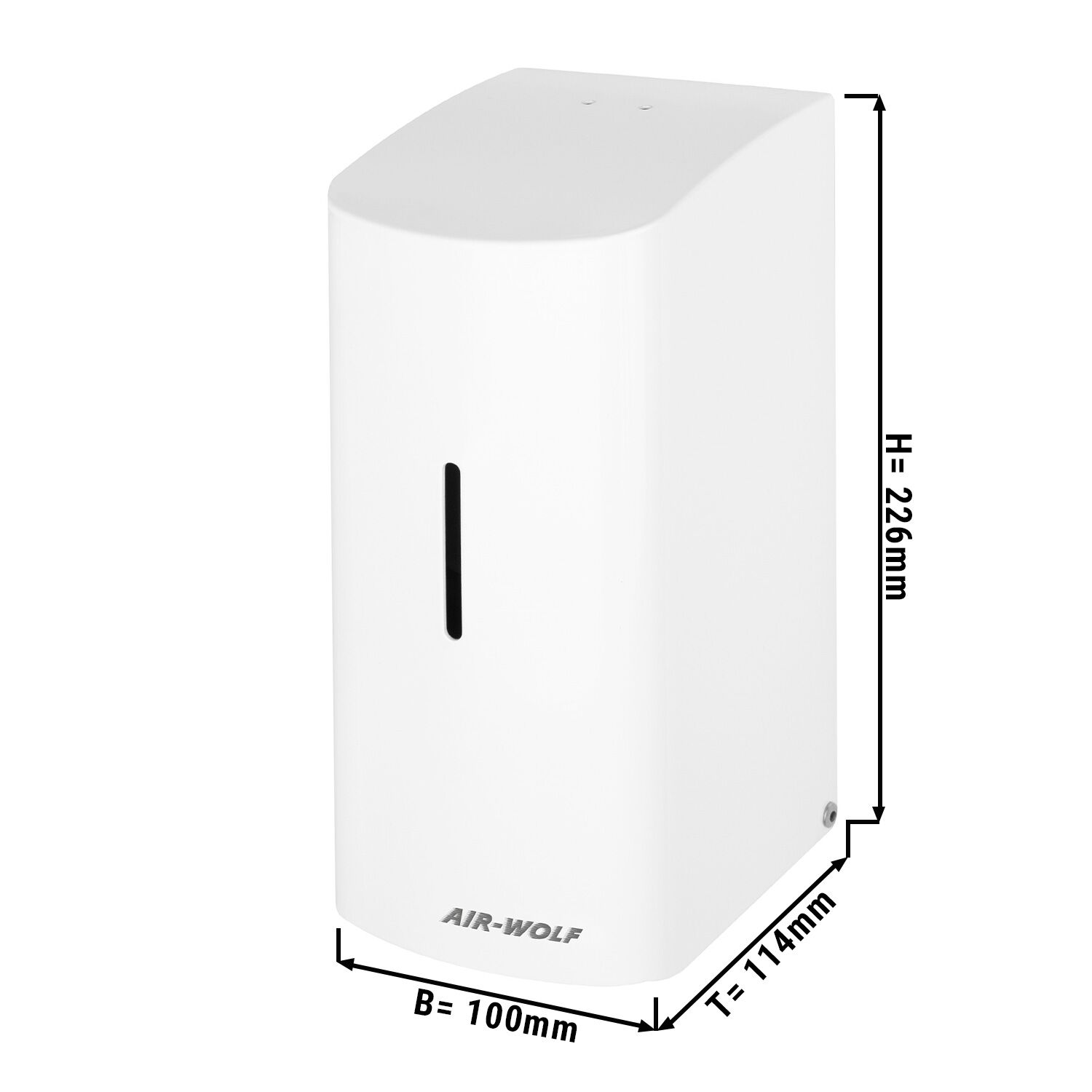 AIR-WOLF | WC-Sitzreiniger mit Sensor - 500ml - Edelstahl Weiß