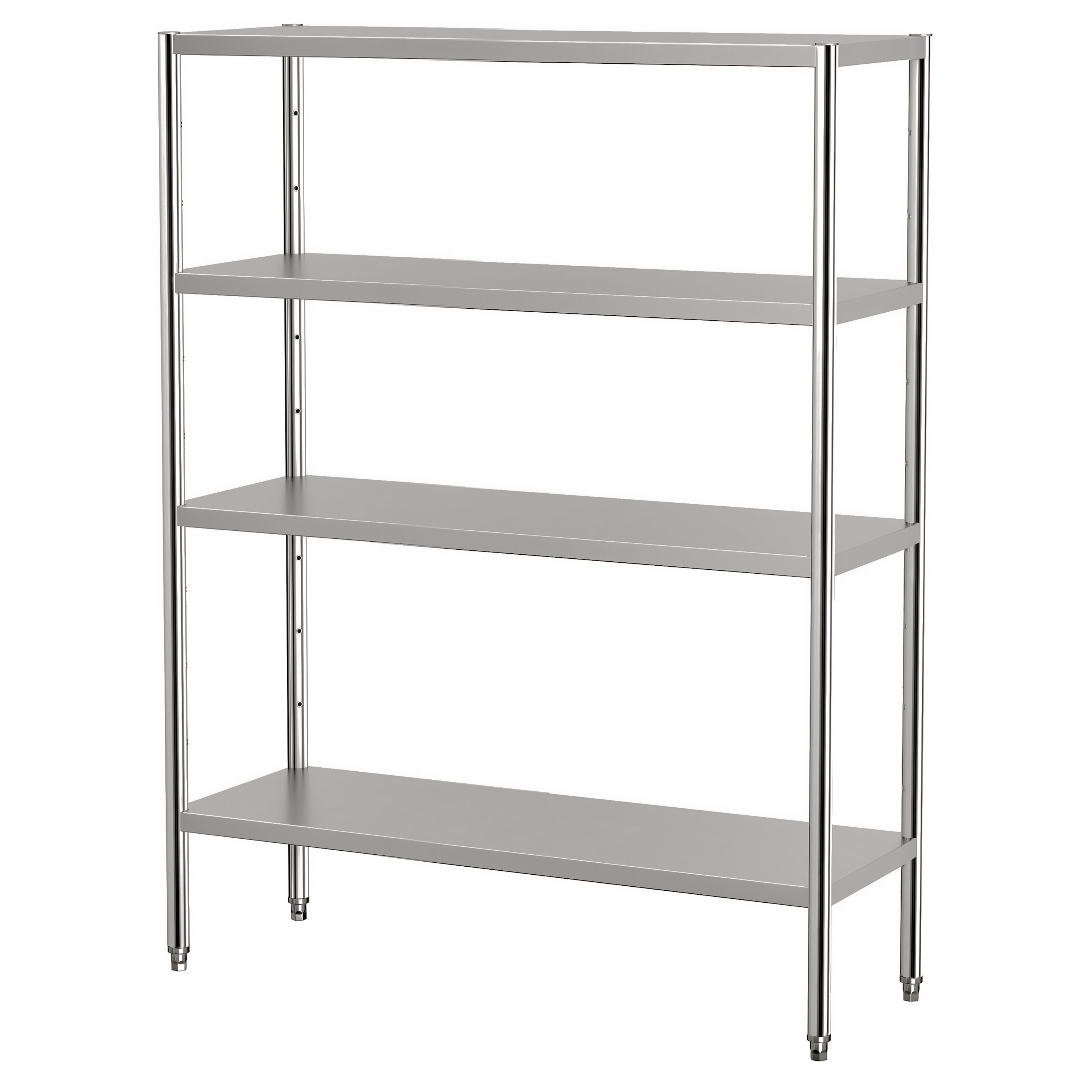 Étagère en inox ECO - 1400 x 490 mm - avec 4 étagères (réglables)