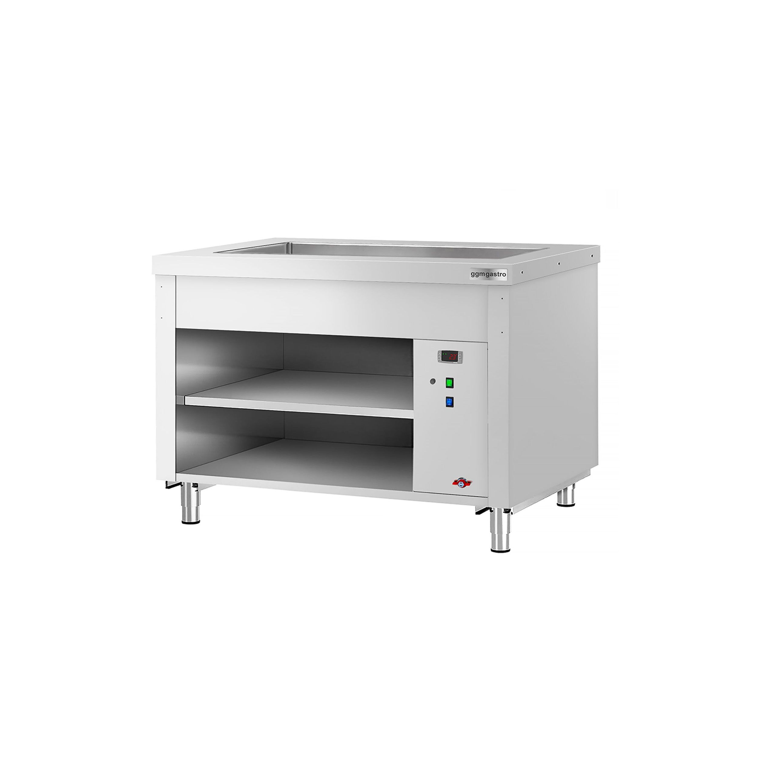 Buffet chaud KOPENHAGEN - 1240mm - avec bain-marie - pour 3x GN 1/1