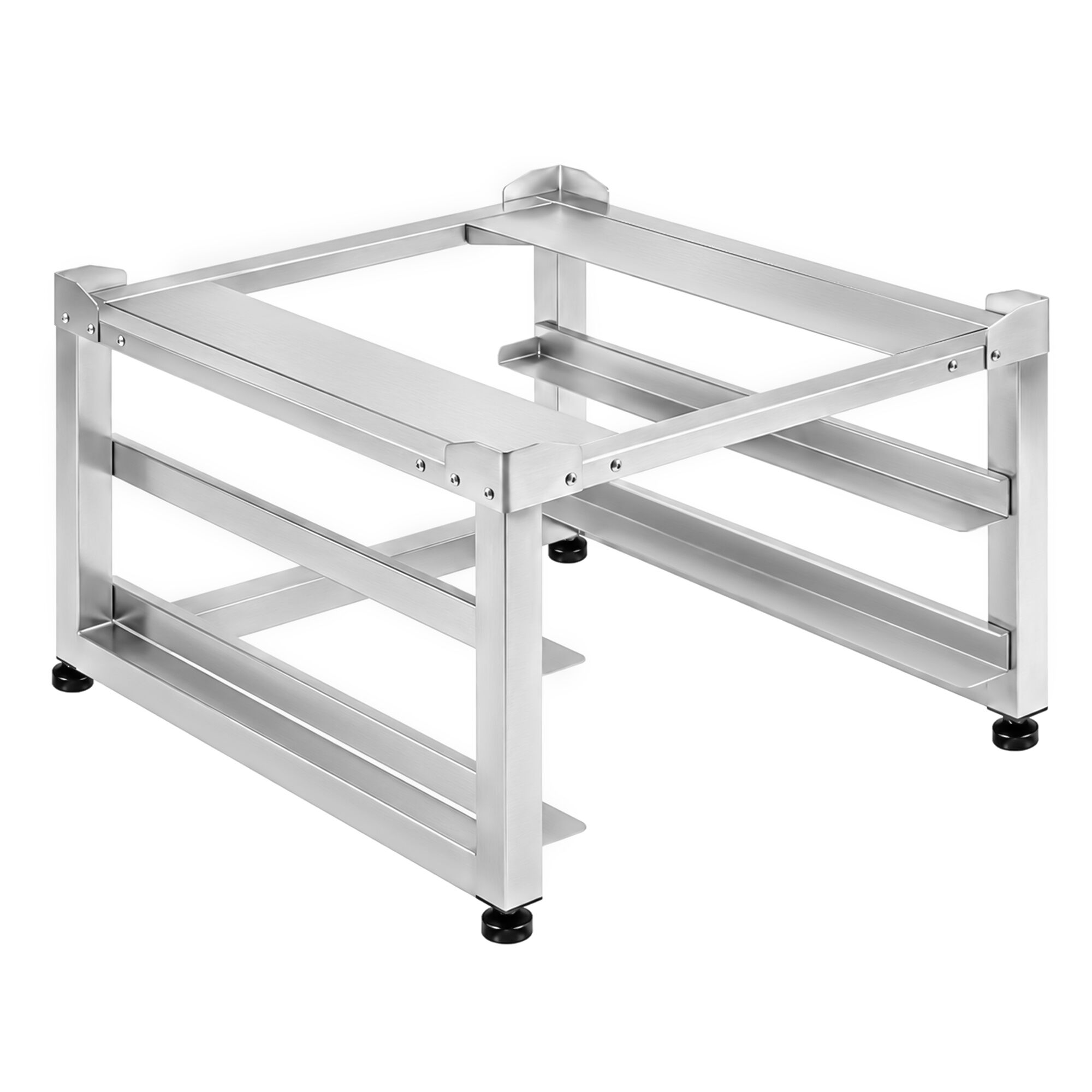 Untergestell für Geschirrspülmaschine - mit 2 Ablagen für Körbe 500x500mm