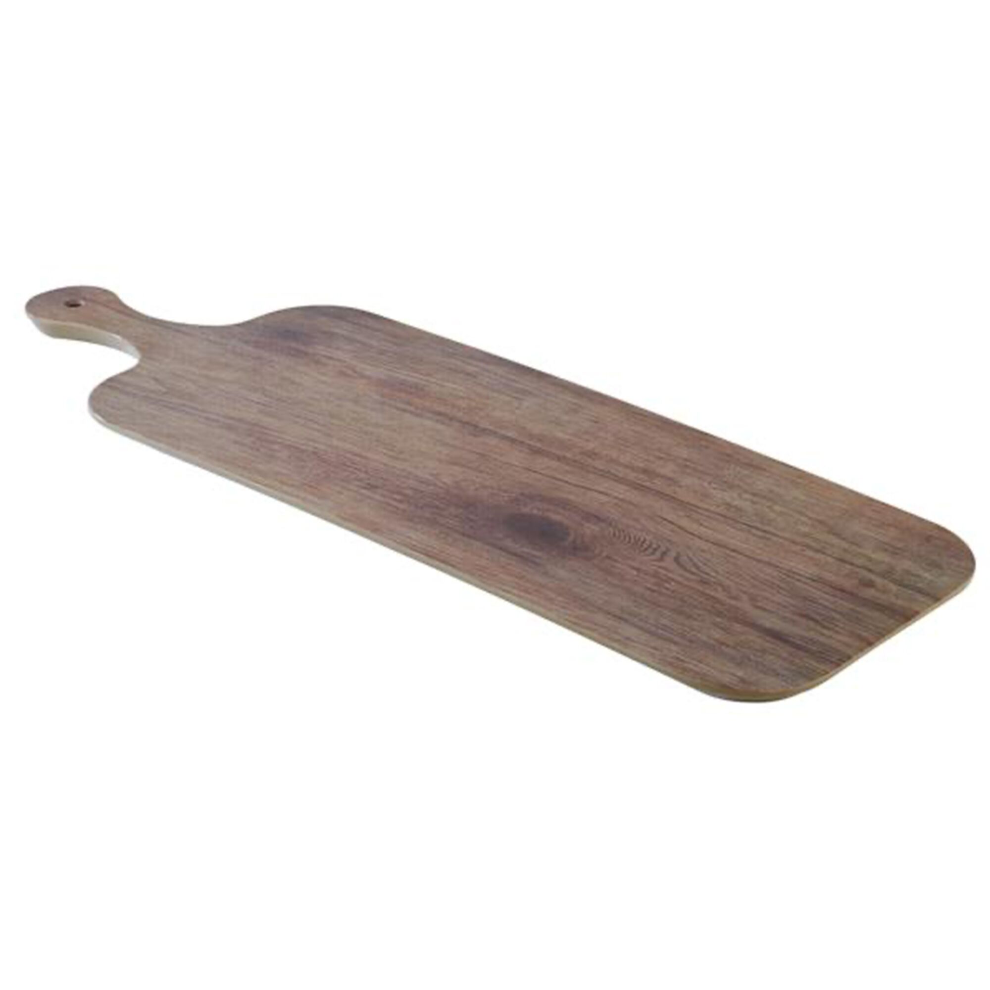 (6 pcs) Plateau de présentation - OAK - Mélamine - 610x200mm - Hauteur:15mm - Brun - empilable, compatible lave-vaisselle