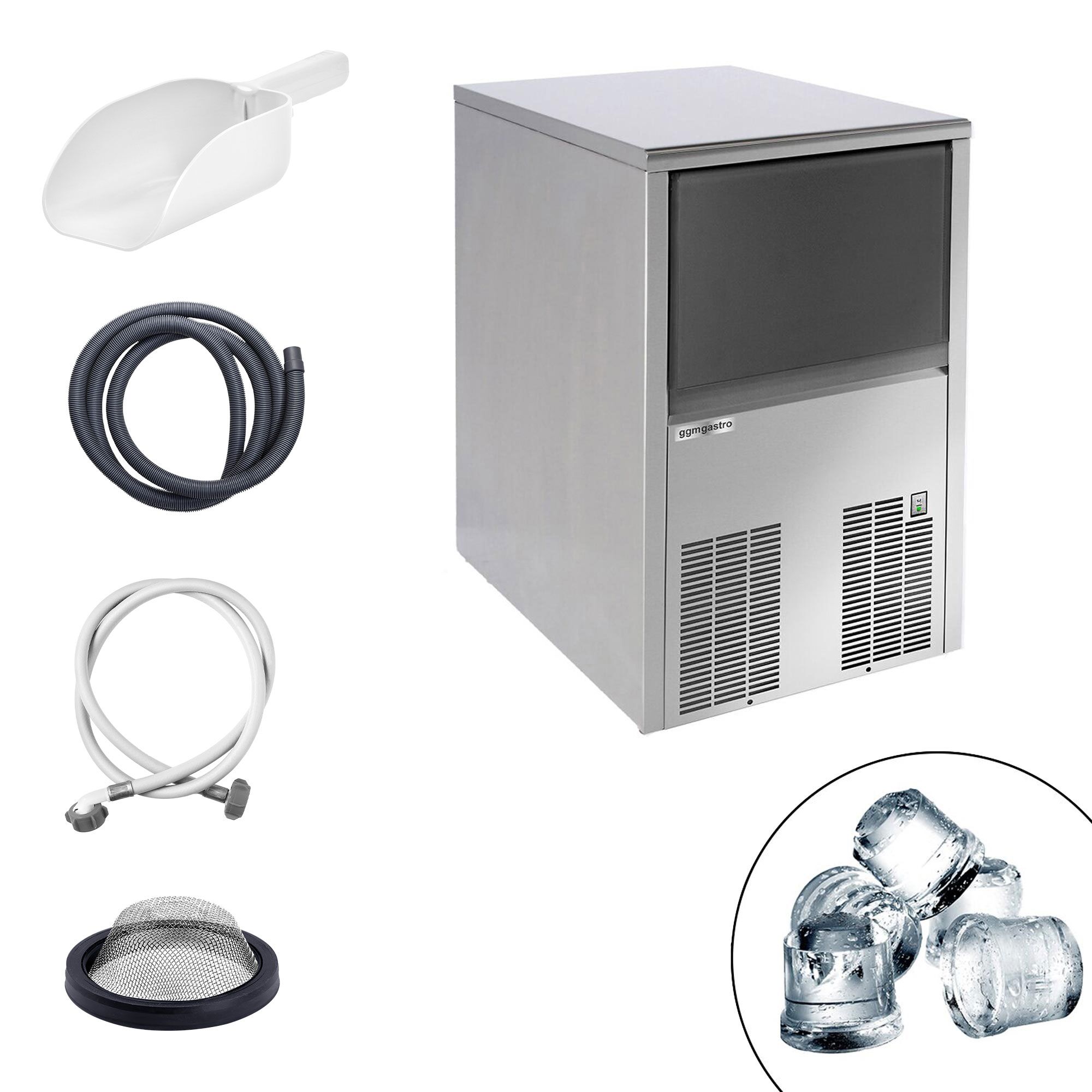 Machine à glaçons - Cylindre - 41 kg/24 h
