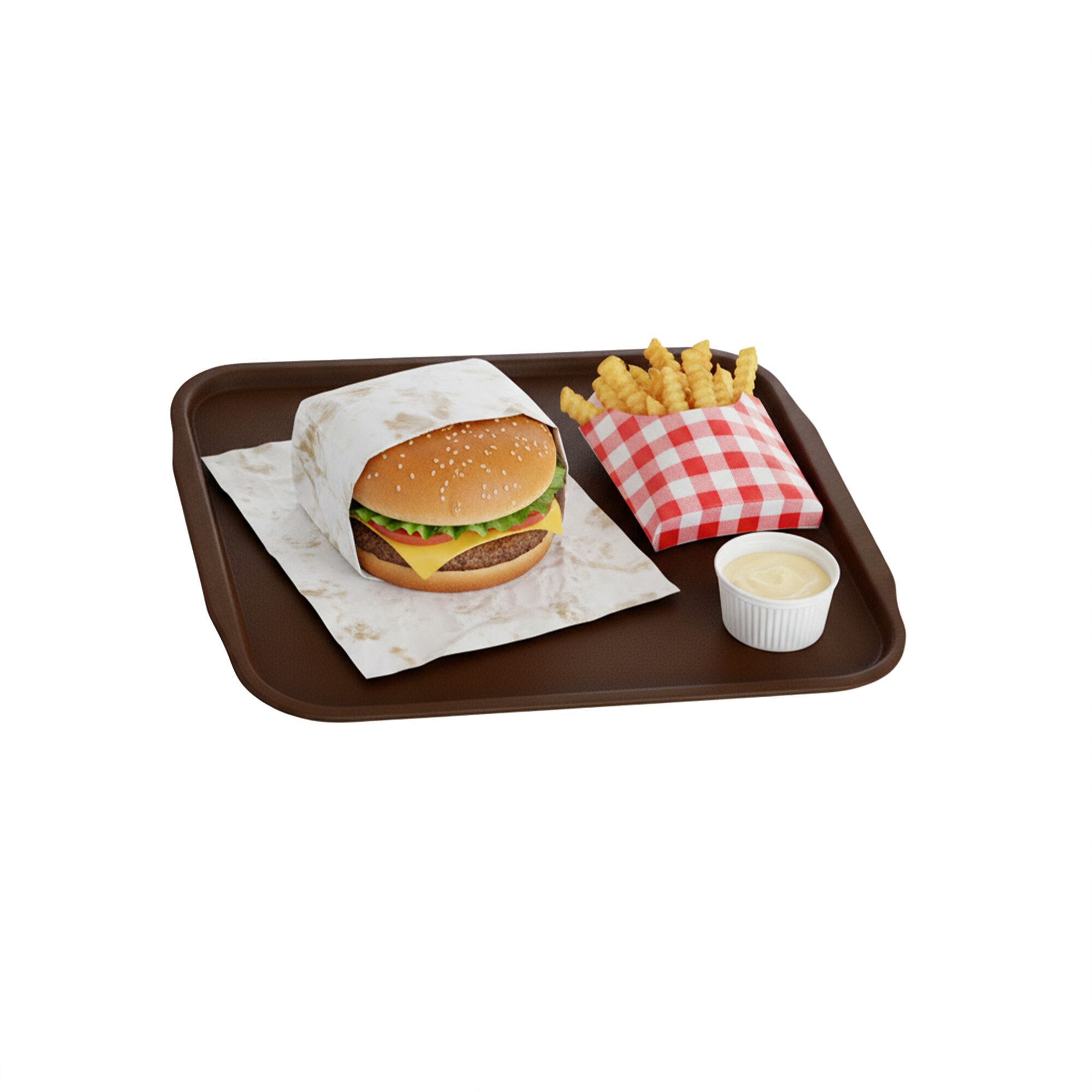 (10 pièces) Plateau De Service - Marron - 440 x 320 mm