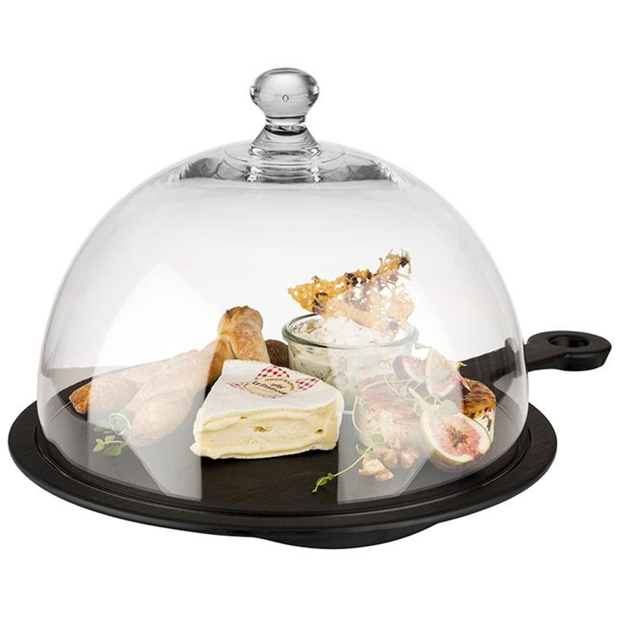 Cloche de conservation - DÔME - Polycarbonate - Ø 300 mm - Hauteur : 220 mm - ronde