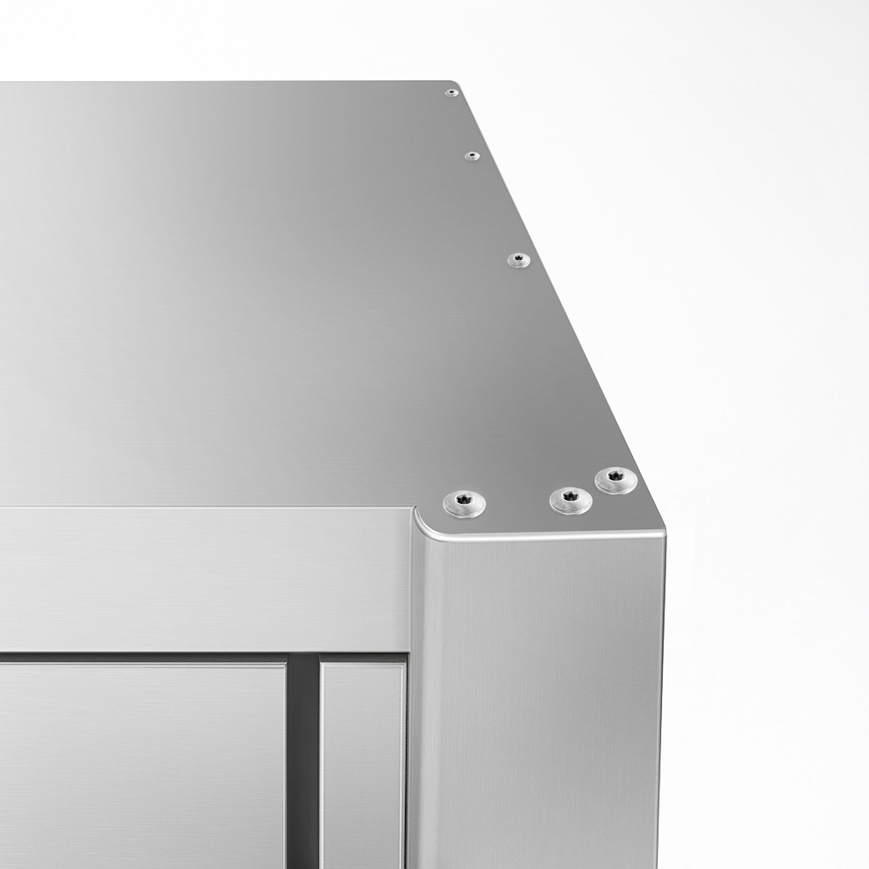 Armoire murale en acier inoxydable ECO - 2000x400mm - avec portes coulissantes - 650mm de haut