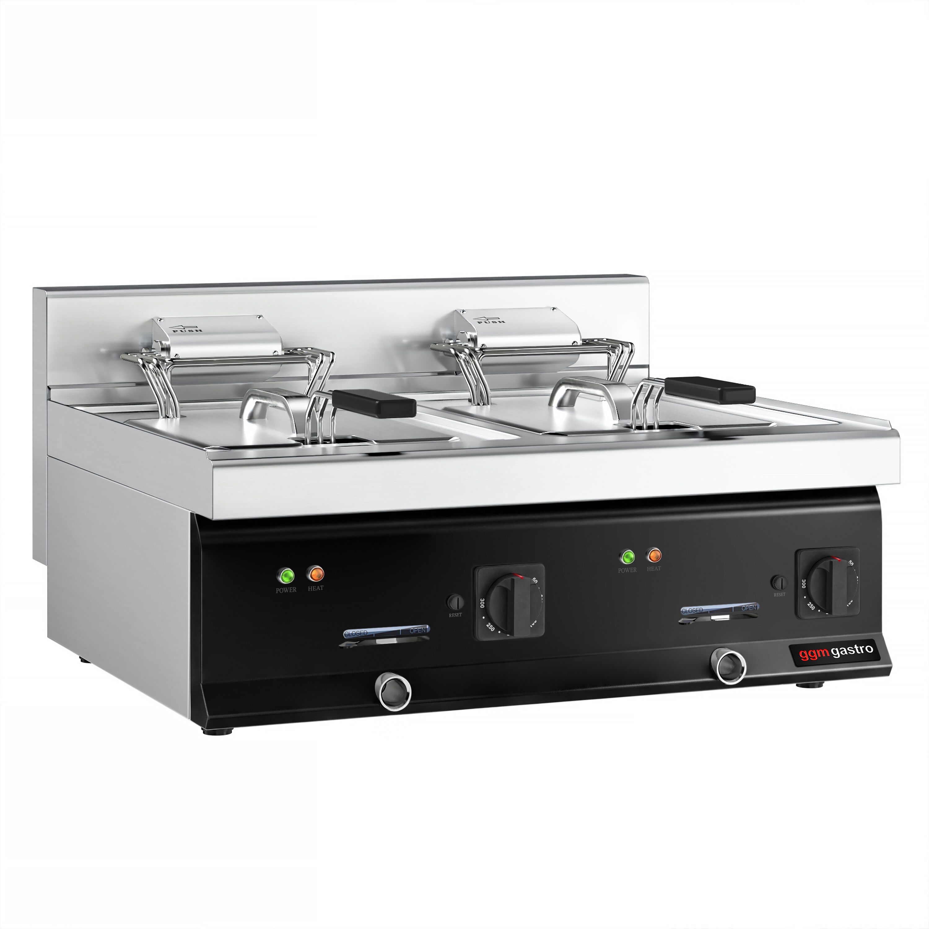 Friteuse électrique double – 10+10 litres – 18 kW