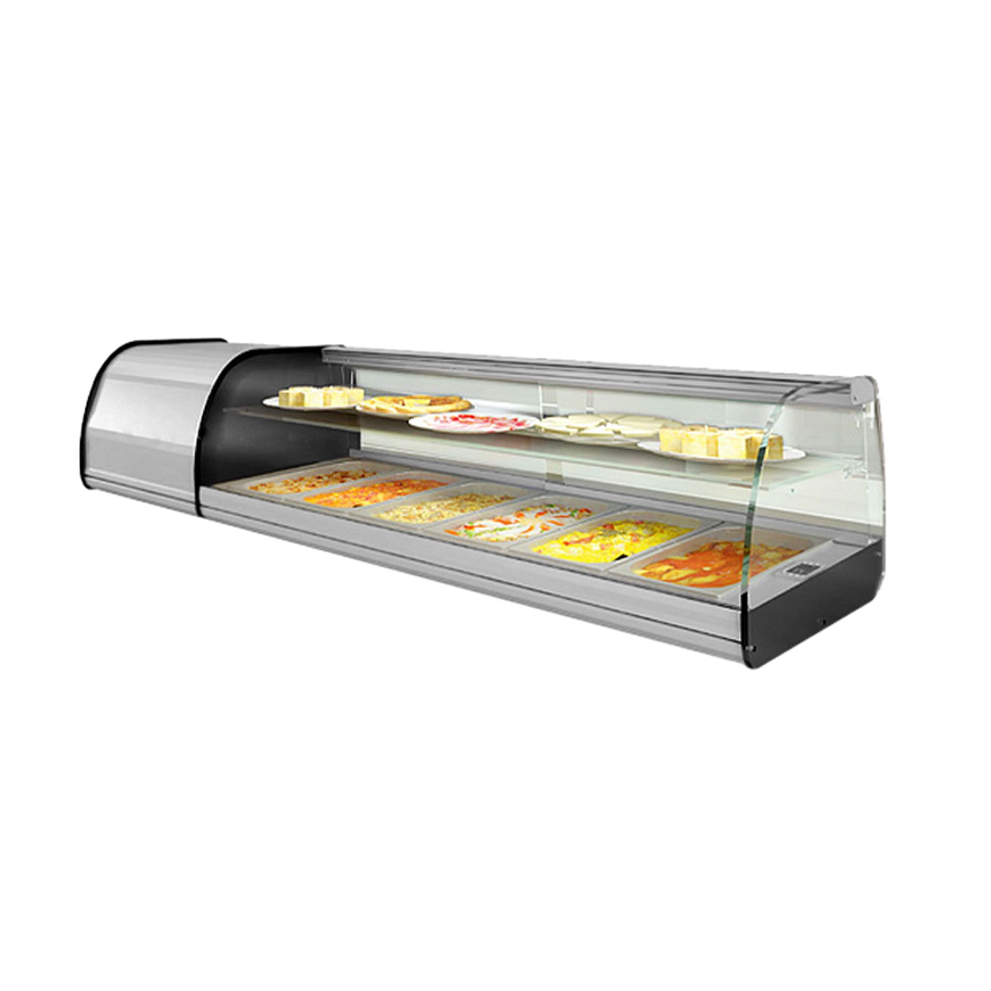 Vitrine à tapas réfrigérée PREMIUM PLUS - 1268x330/412mm - 4x GN 1/3