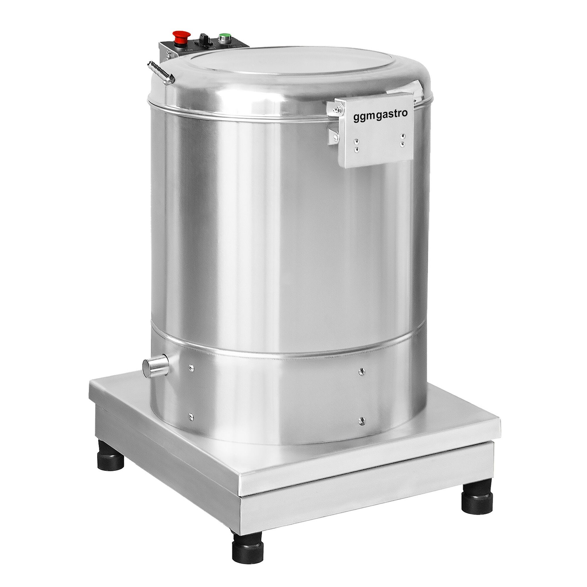 Essoreuse à salade professionnelle électrique - 35L - 70kg/h - 230V - 370W - 1400tr/min - Acier inoxydable - incl. tuyau de vidange