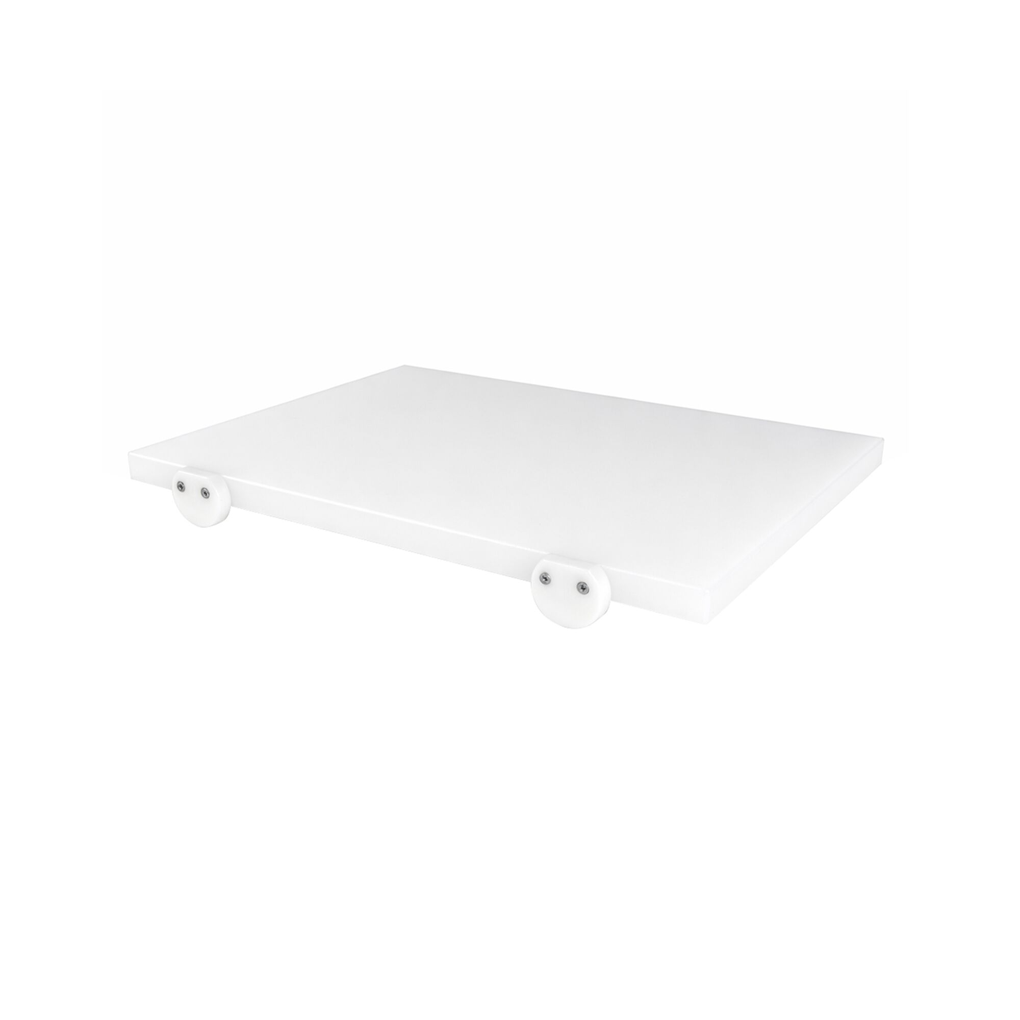 Planche à découper antidérapante avec butées – 250 × 400 mm – conforme HACCP – Blanc