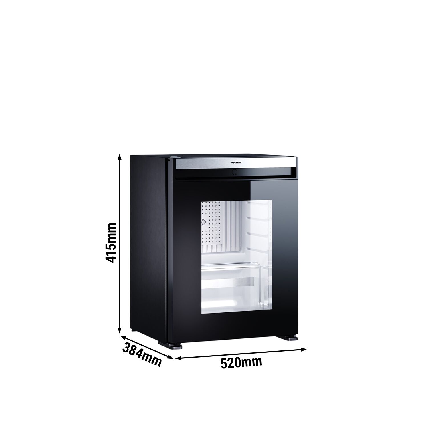 DOMETIC | Frigider minibar – HIPRO EVOLUTION N30G – 384 mm – 30 litri – cu 1 ușă din sticlă și balamale pe dreapta