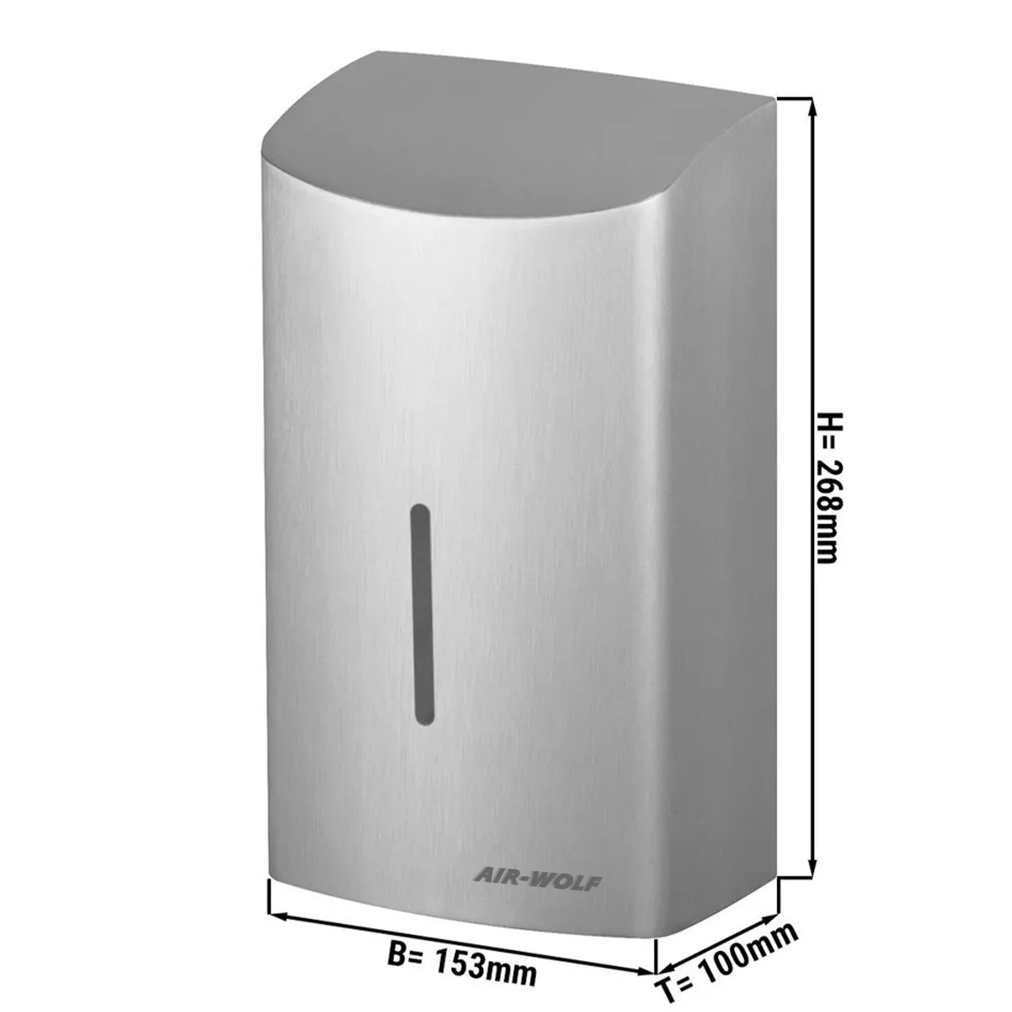 AIR-WOLF | Sèche-mains avec capteur infrarouge - inox