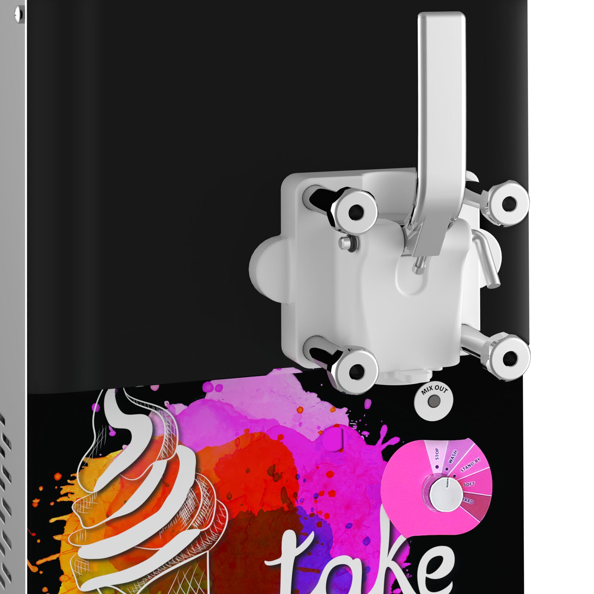 Machine à glace à l’italienne - 11,25L/h - 1,5kW - 1 parfum - À poser