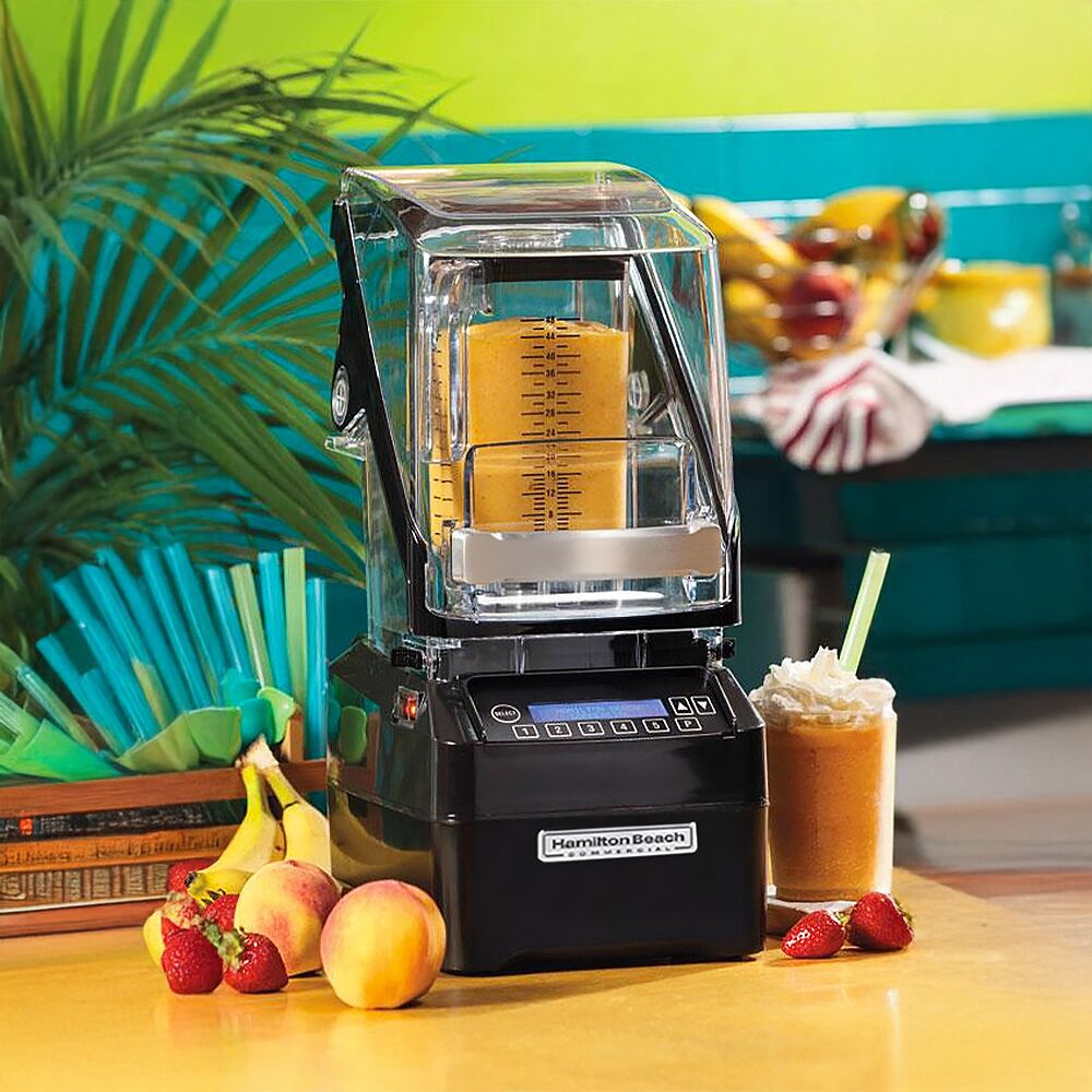 HAMILTON BEACH | Mixeur de bar Eclipse HBH755R-CE - avec capot antibruit - 2 litres - 1 kW          