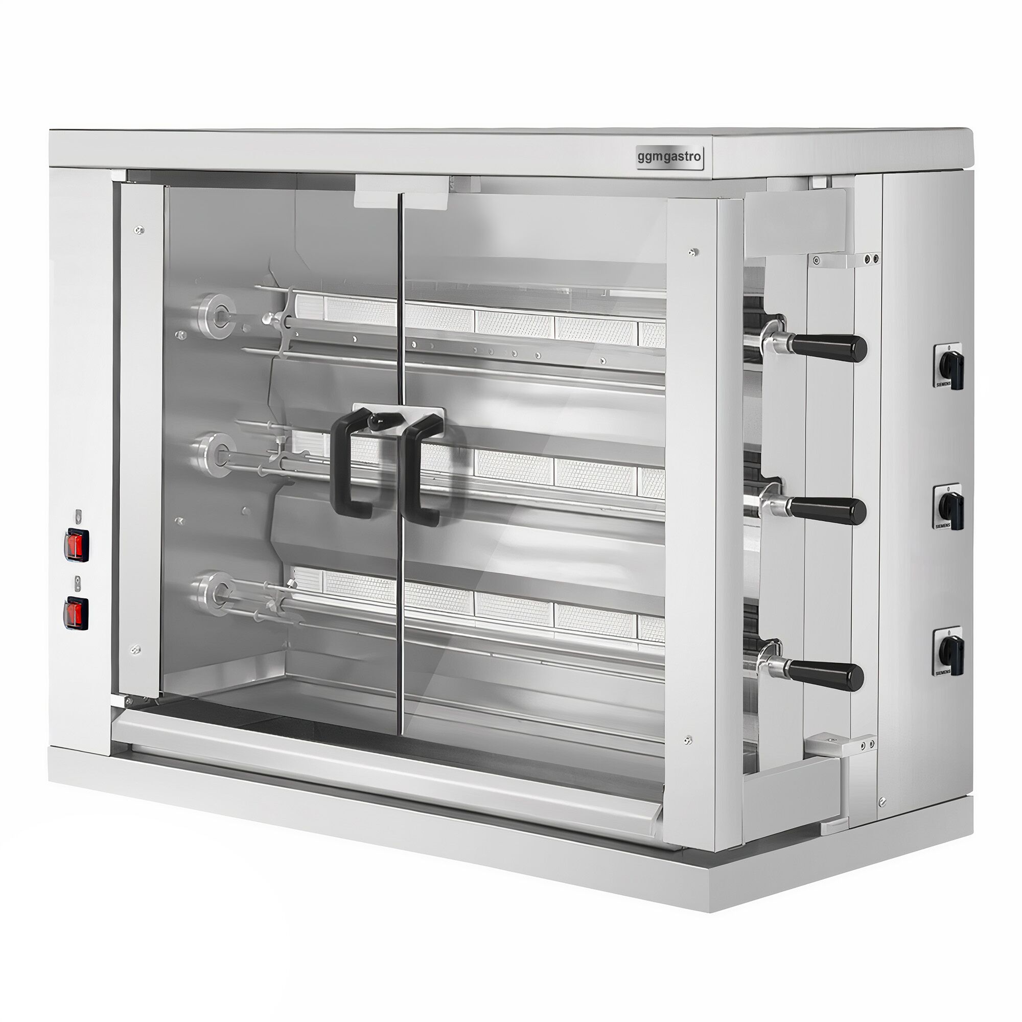 Electric Chicken Rotisserie Oven - 9kW - with 3 Skewers for up to 18 chickens