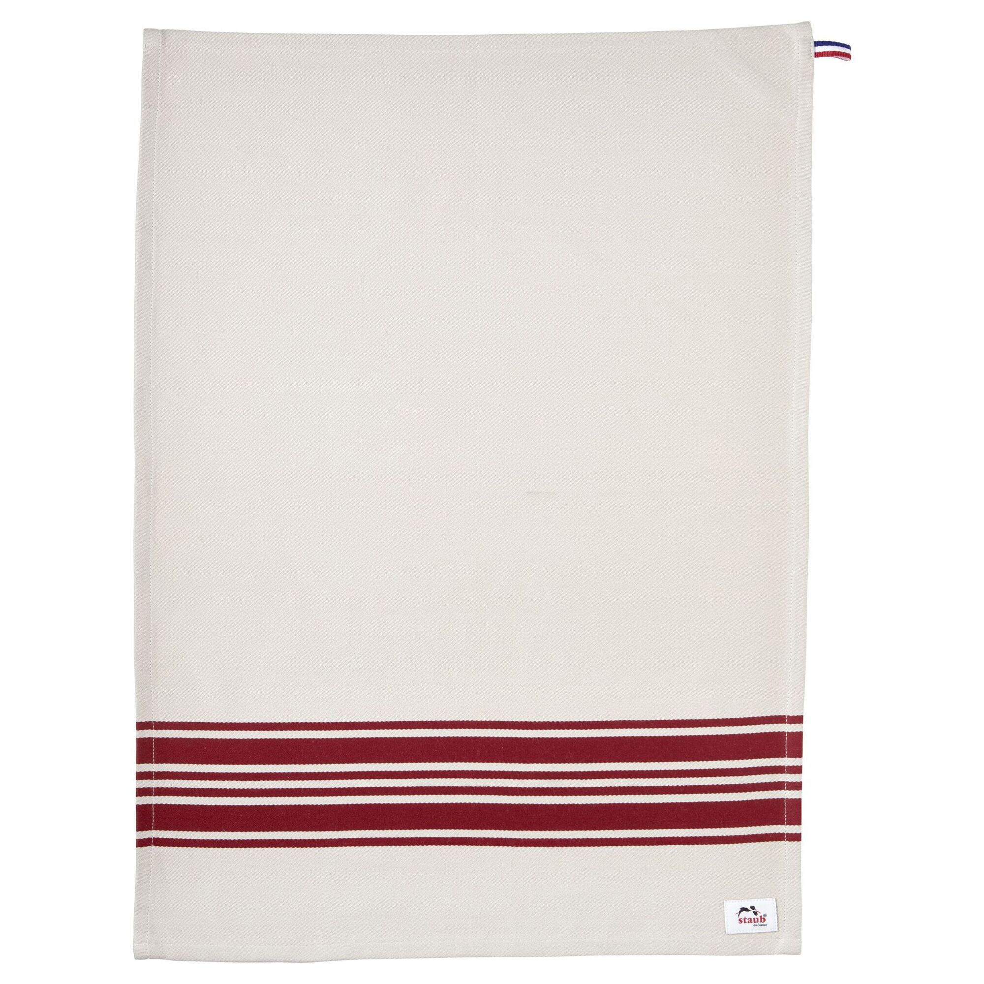 STAUB | Kitchen Tea Towel – Cherry Red - 700×500 mm - Washable 60°C