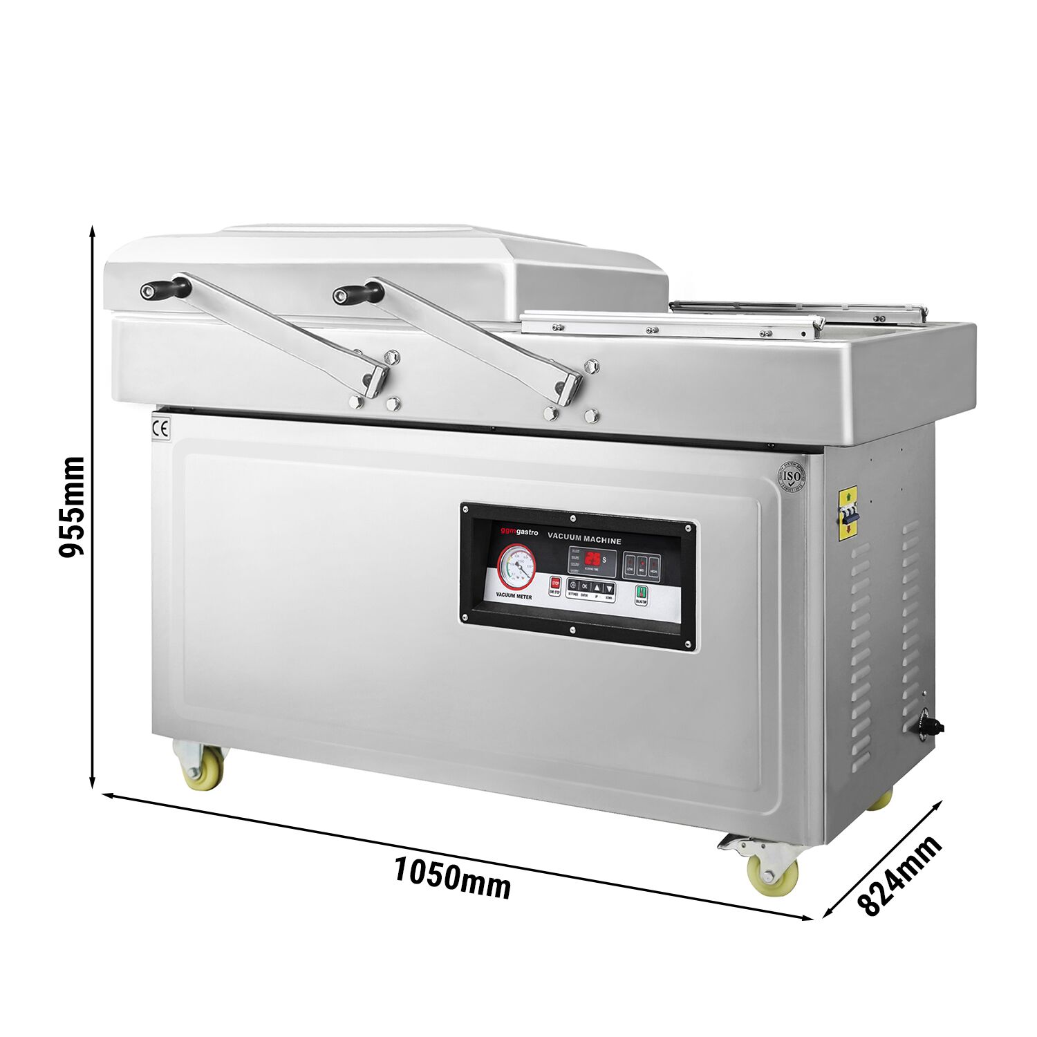 Machine sous vide à double cloche – 20 m³/h – 750 watts
