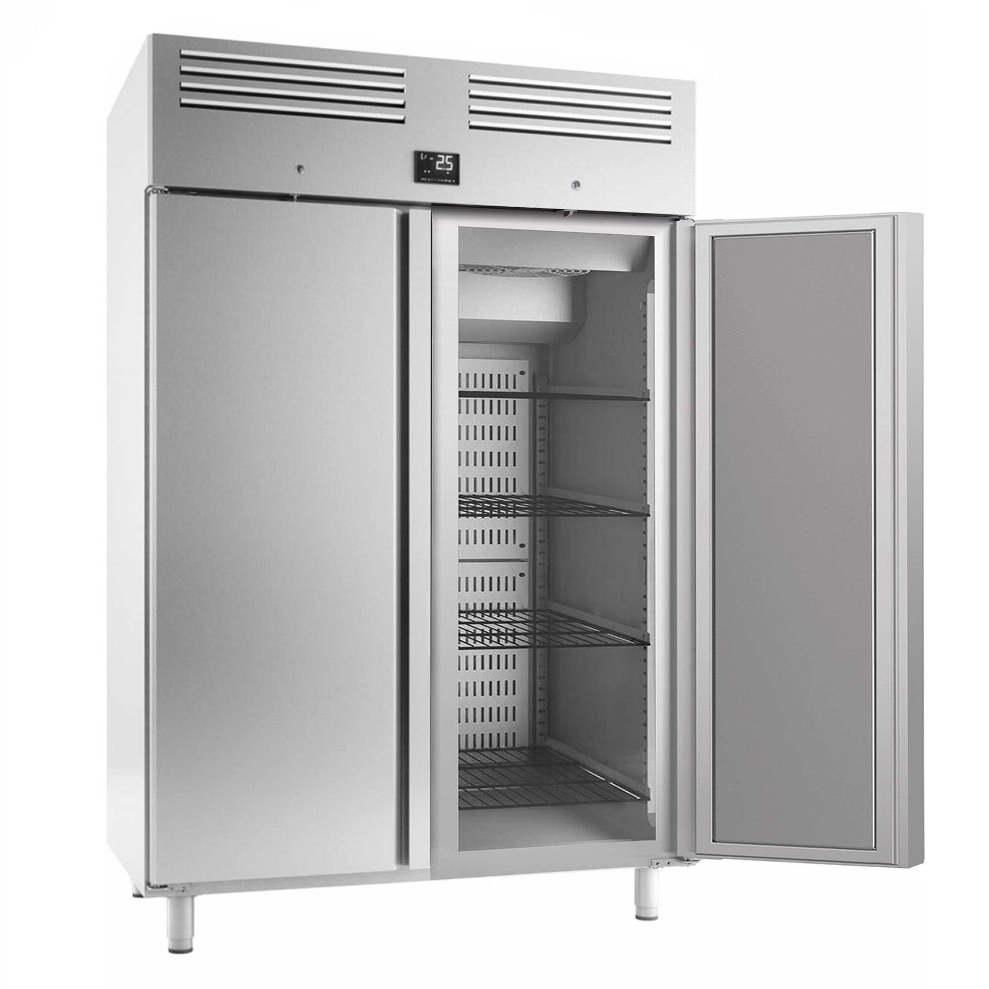 Armoire pâtissière positive Inox AISI 304 - EN 600x400 - 1240 L - avec 2 portes & Glissières