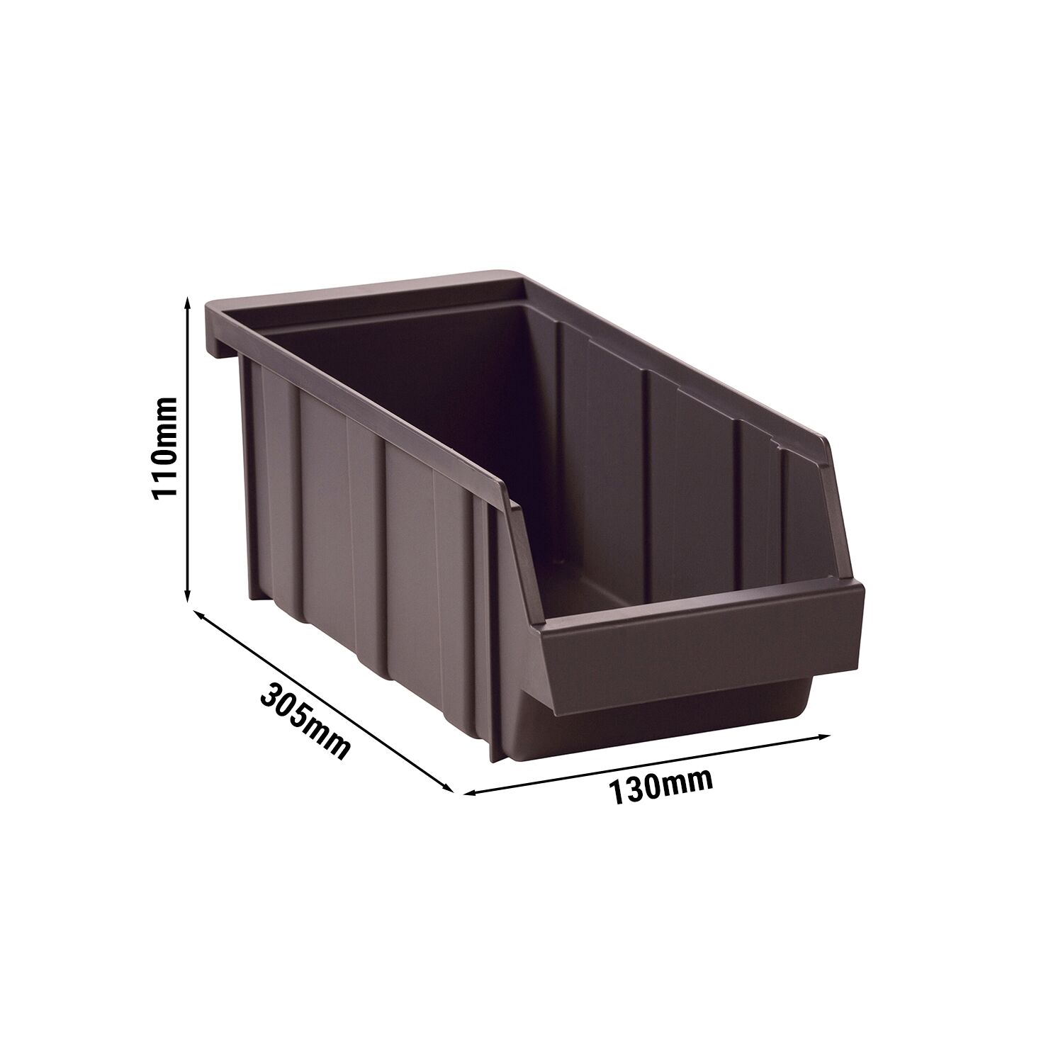 (12 pièces) CAMBRO | Versa Organizer – Récipient – 130×305×110 mm – marron