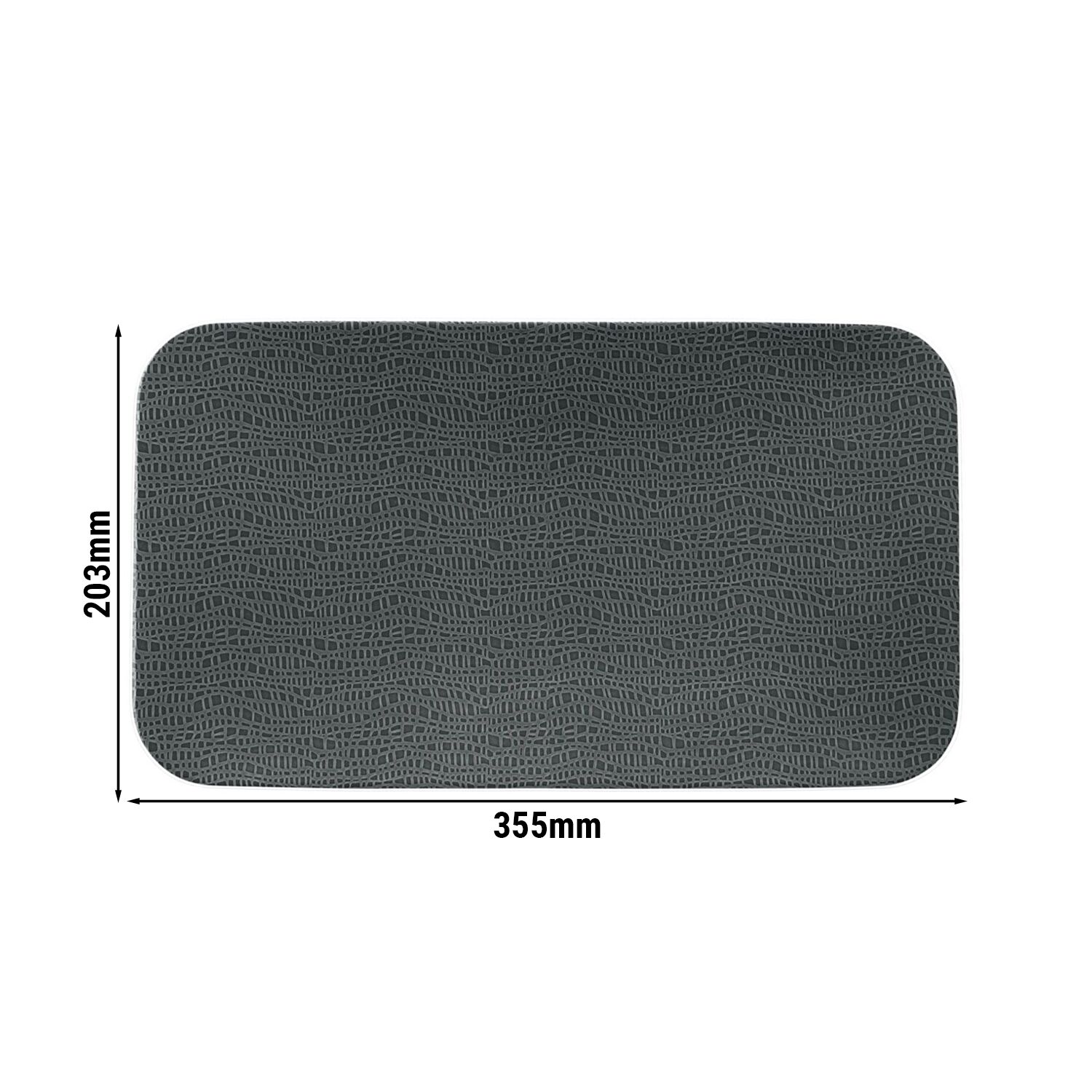(2 pièces) SELTMANN WEIDEN | Assiette coupe – plate rectangulaire – 350 × 200 mm – Anthracite
