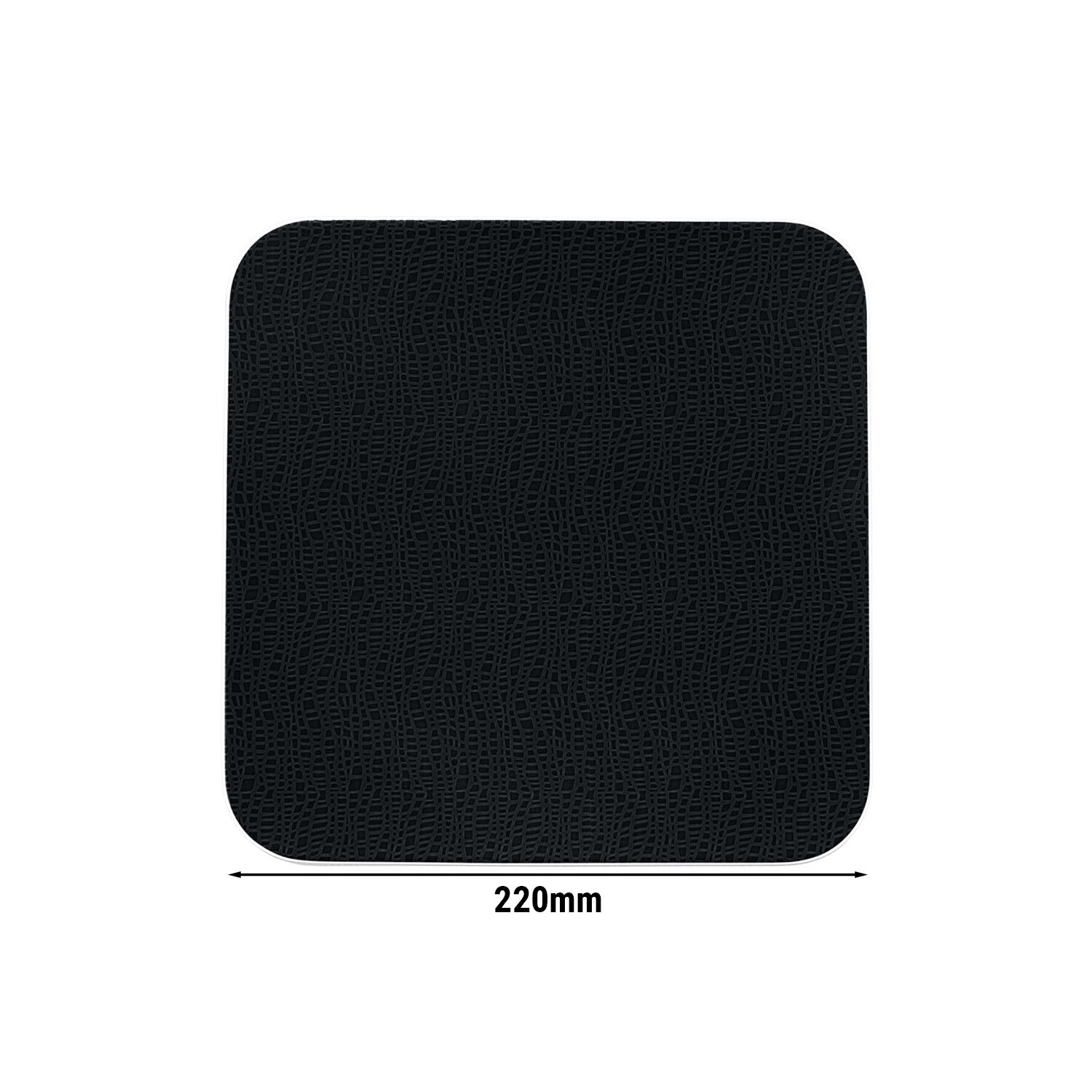 (6 pièces) SELTMANN WEIDEN | Assiette coupe – plate carrée – 220 × 220 mm – Noir