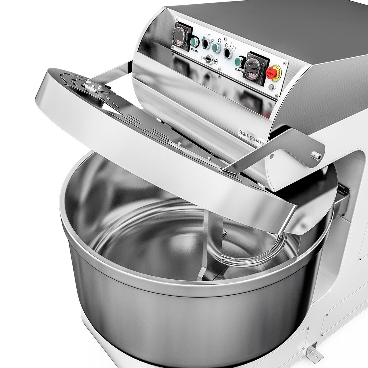 Spiral Dough Mixer - 157L / 100kg - Twin Speed - Fixed Head & Bowl - with Timer - Twin Motor Drive - For Pizza & Bread Dough