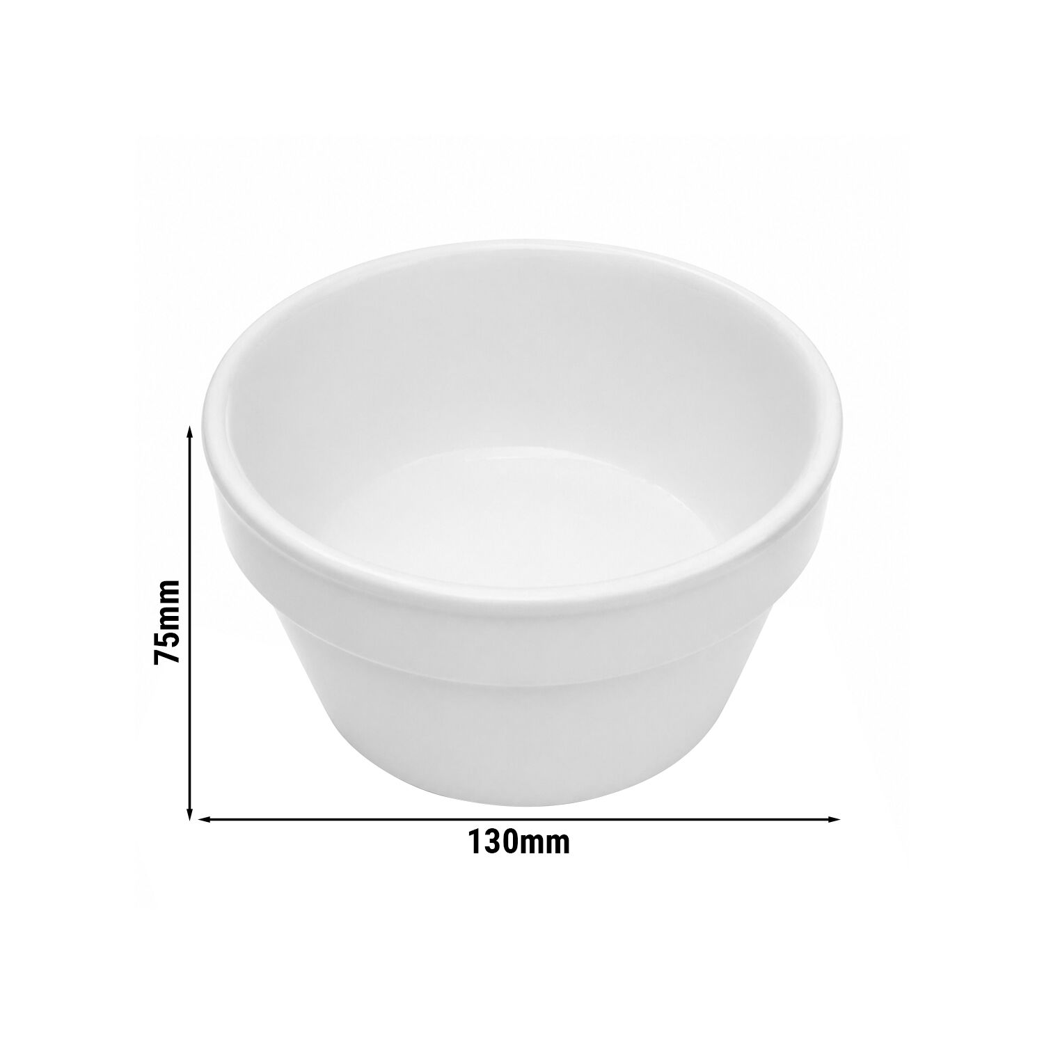 (18 pièces) THERMO FUTURE BOX | Bol d'accompagnement en porcelaine - rond - 500ml - blanc