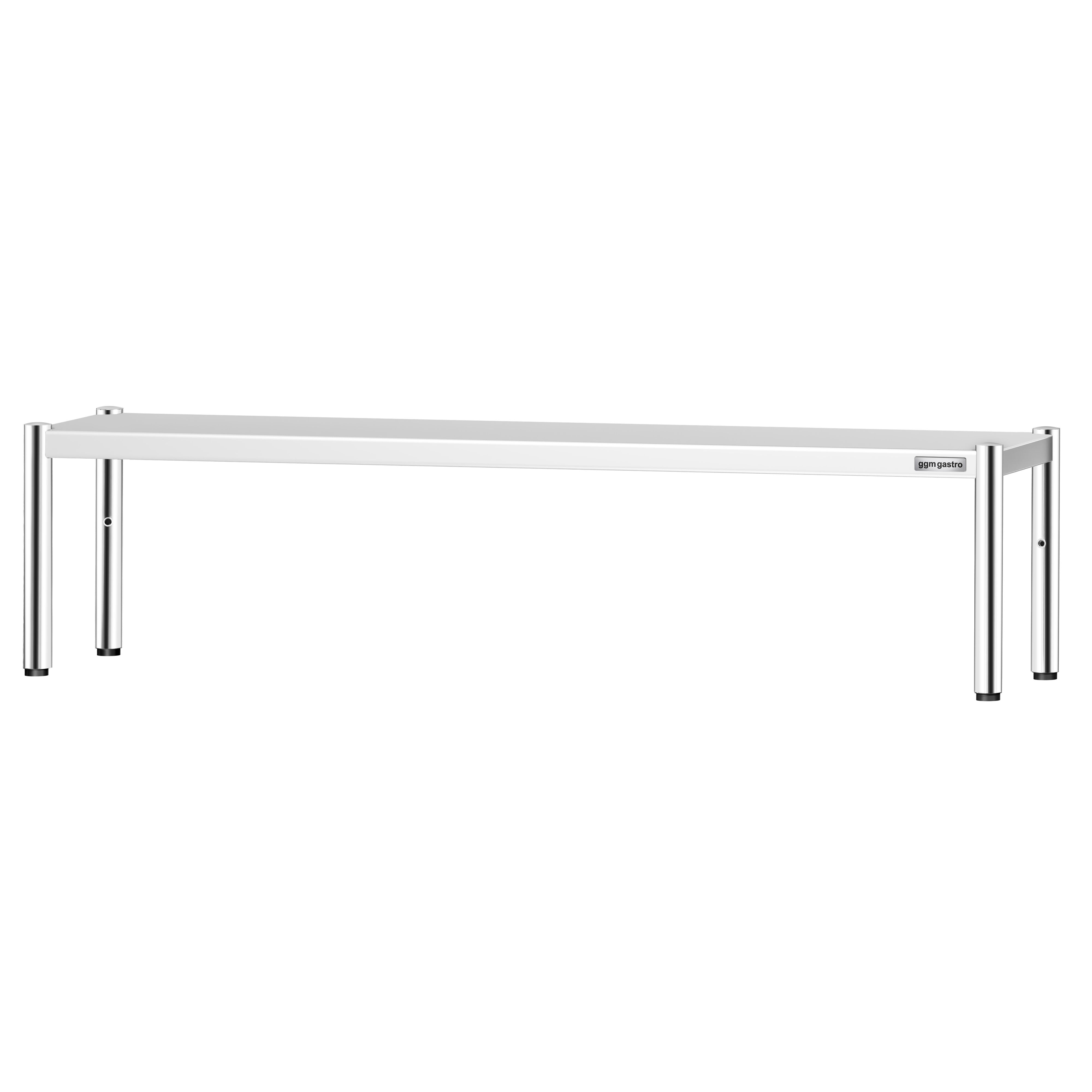 Étagère supérieure en inox – 1 niveau – 2000 × 370 mm – hauteur réglable
