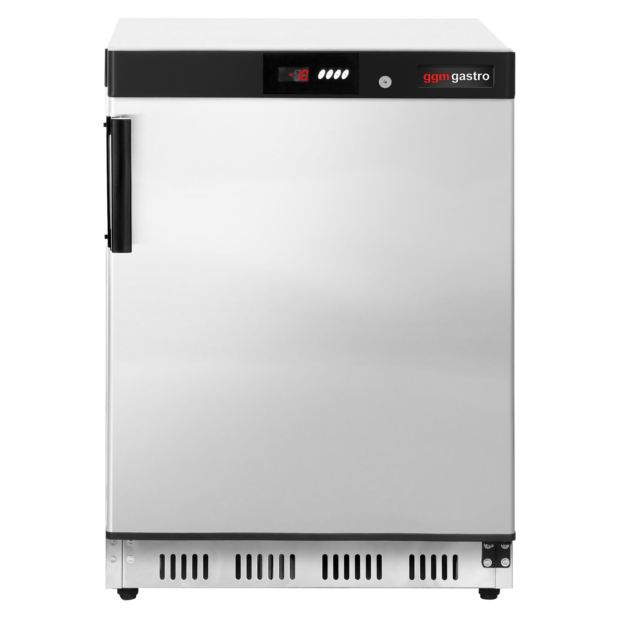 Mini congélateur de stockage inox PREMIUM – 200 litres – avec 1 porte – intérieur de la porte en plastique