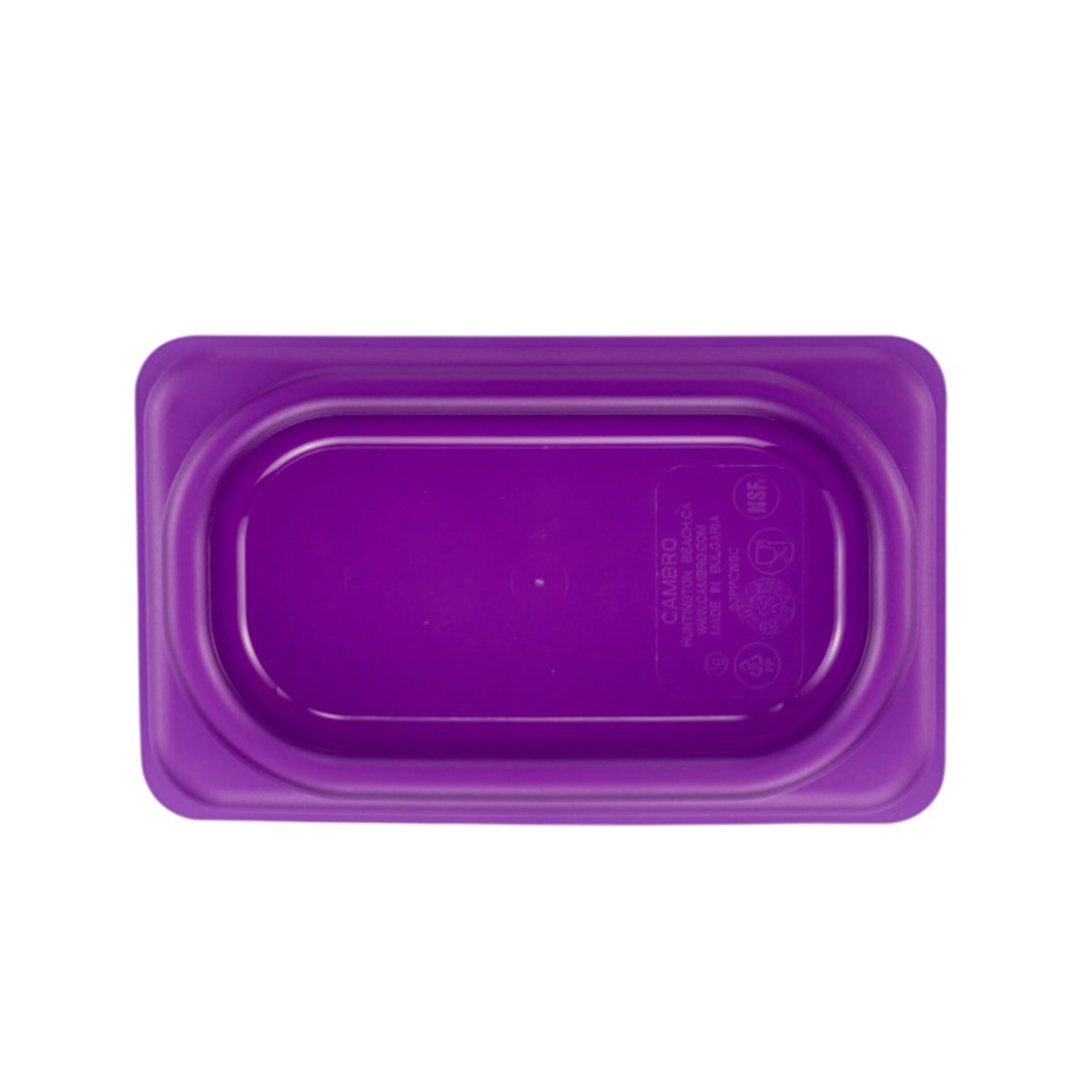(6 pièces) CAMBRO | SafeTrak - Couvercle en polypropylène GN 1/9 - Violet