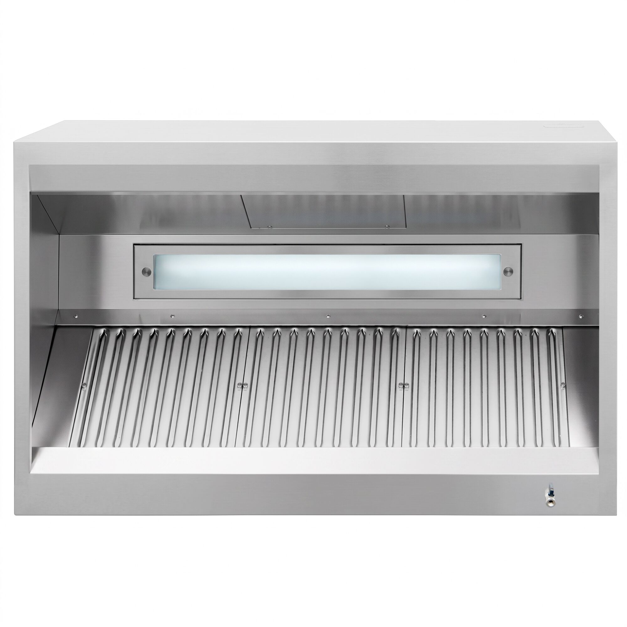 Induction box hood – 1400 mm – with filter & light – without motor
