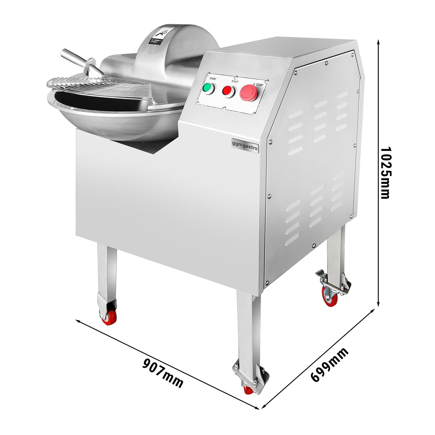 Cutter - 20liter - 1,5kW - 230V - 1440 t/min