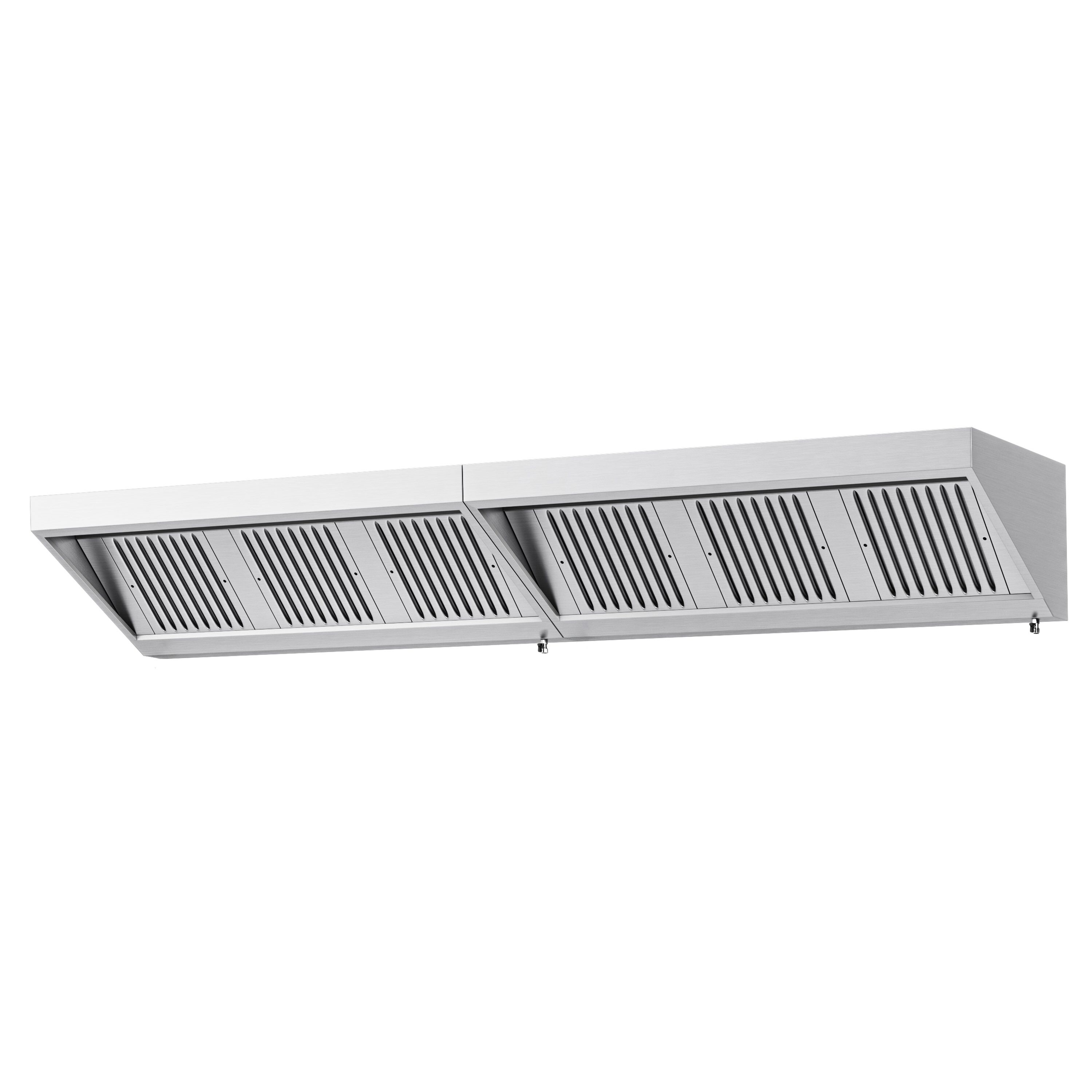 Fali elszívóernyő - 3200 mm - 700 mm mély - Labirintszűrő és világítás - motor nélkül
